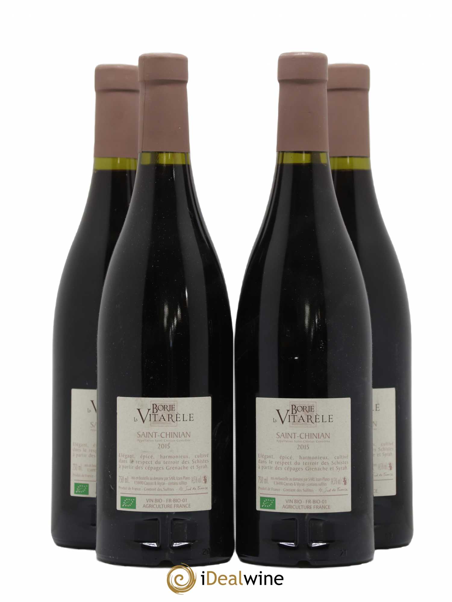 Saint-Chinian Les Schistes Borie la Vitarèle 2015 - Posten von 4 Flaschen - 1