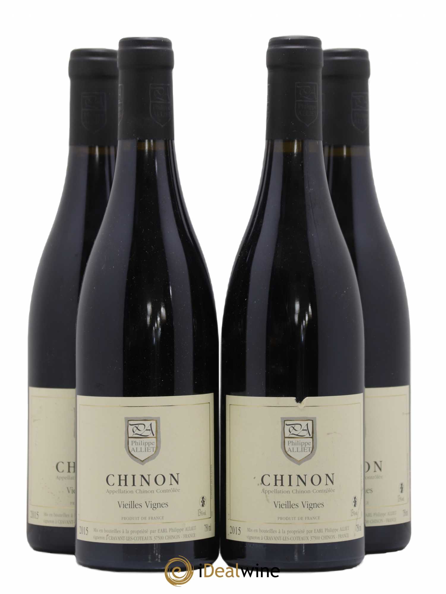 Chinon Vieilles Vignes Philippe Alliet 2015 - Lot de 4 bouteilles - 0
