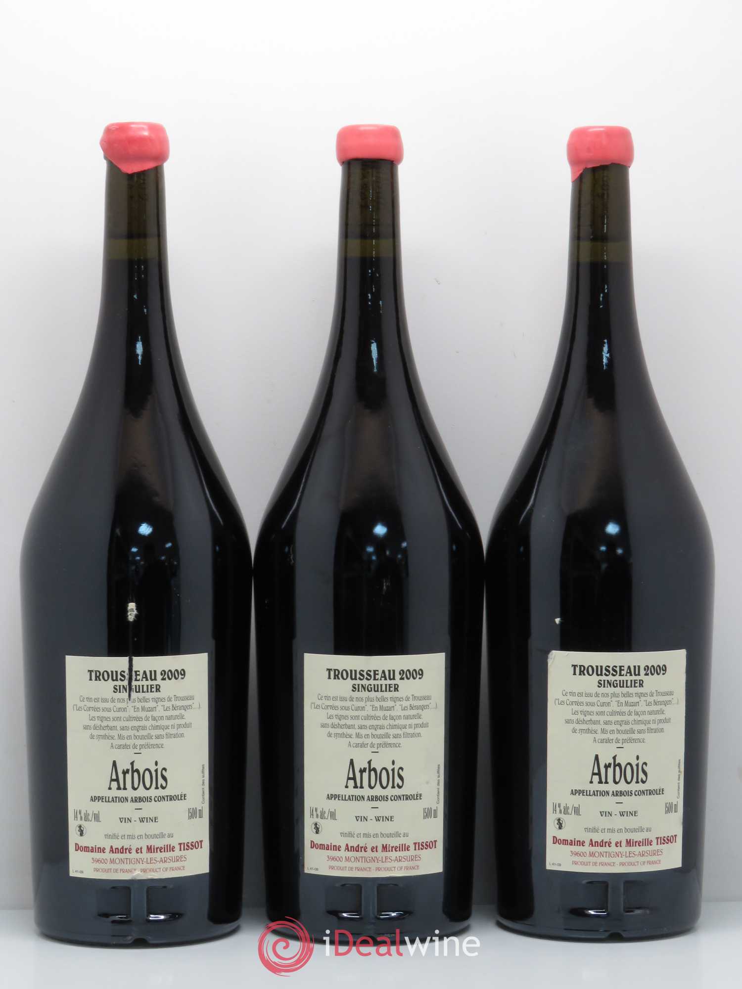 Arbois Trousseau Singulier Bénédicte et Stéphane Tissot 2009 - Lot de 3 magnums - 1