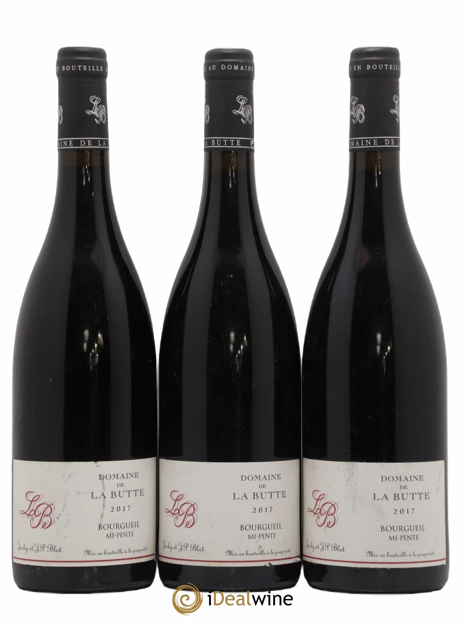 Bourgueil Mi-Pente Domaine de La Butte - Jacky Blot 2017 - Lot de 3 bouteilles - 0