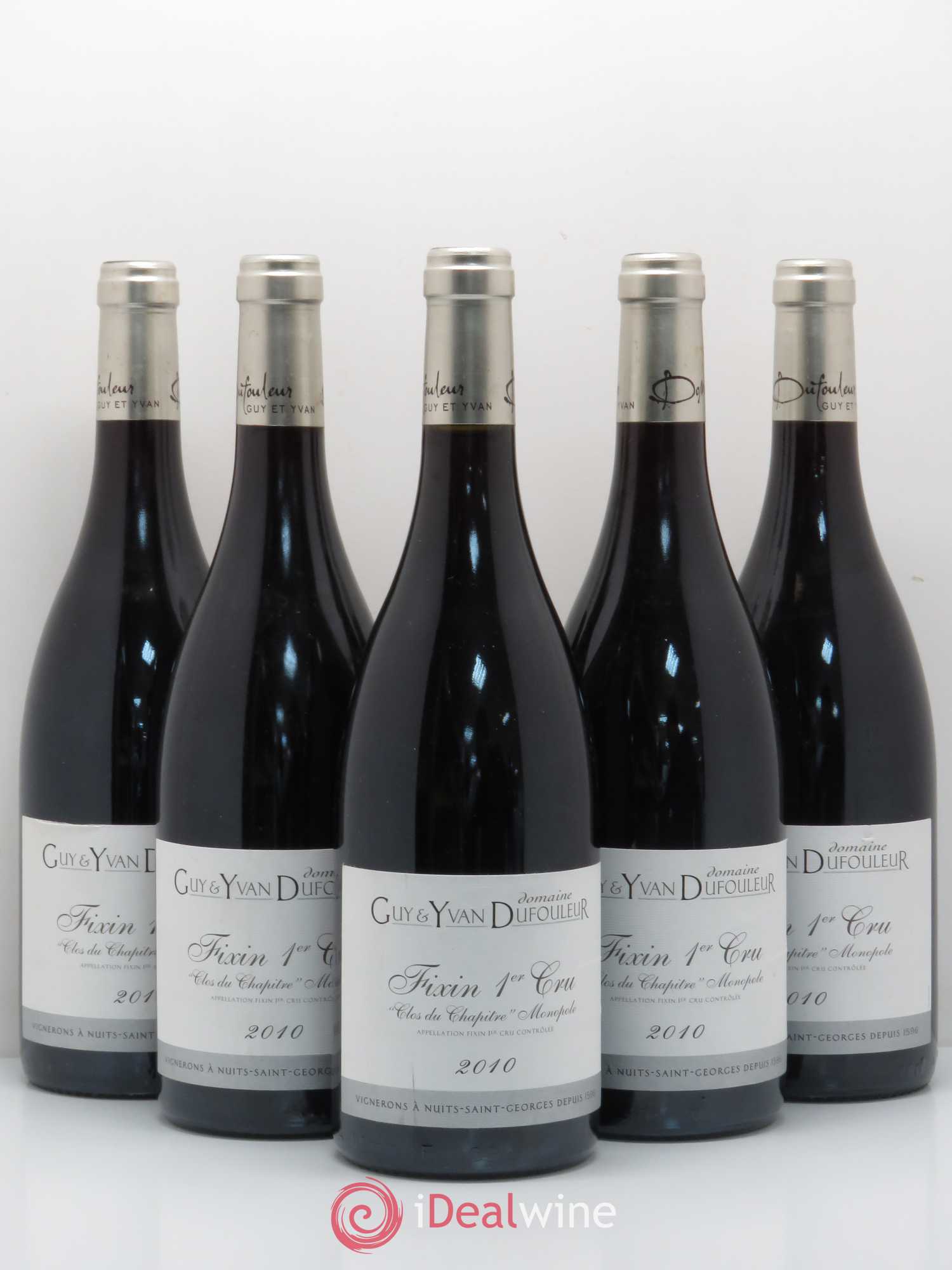 Fixin 1er Cru 2010 - Lot de 5 bouteilles - 0