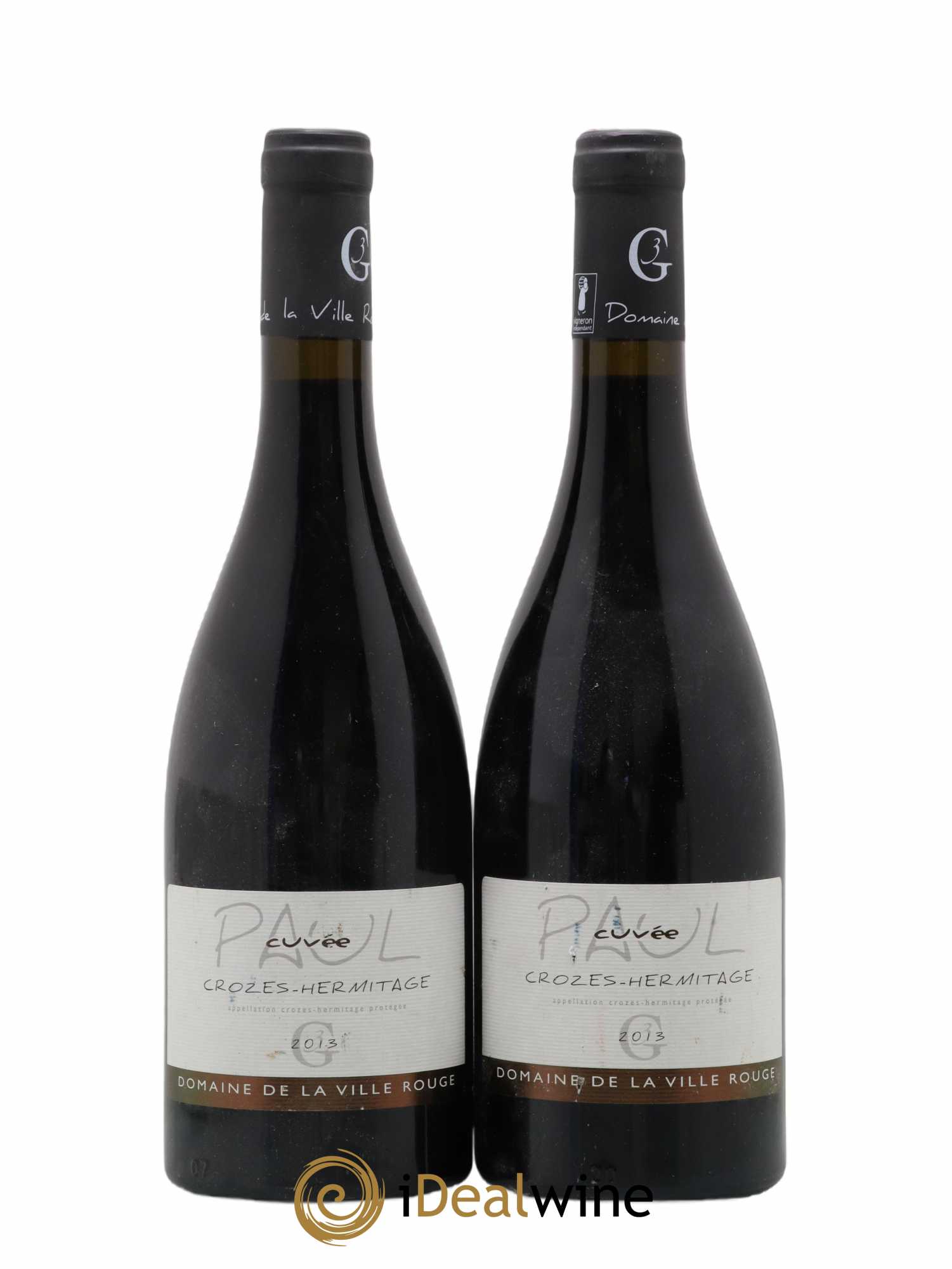 Crozes-Hermitage Paul Domaine De La Ville (no reserve) 2013 - Lot of 2 bottles - 0