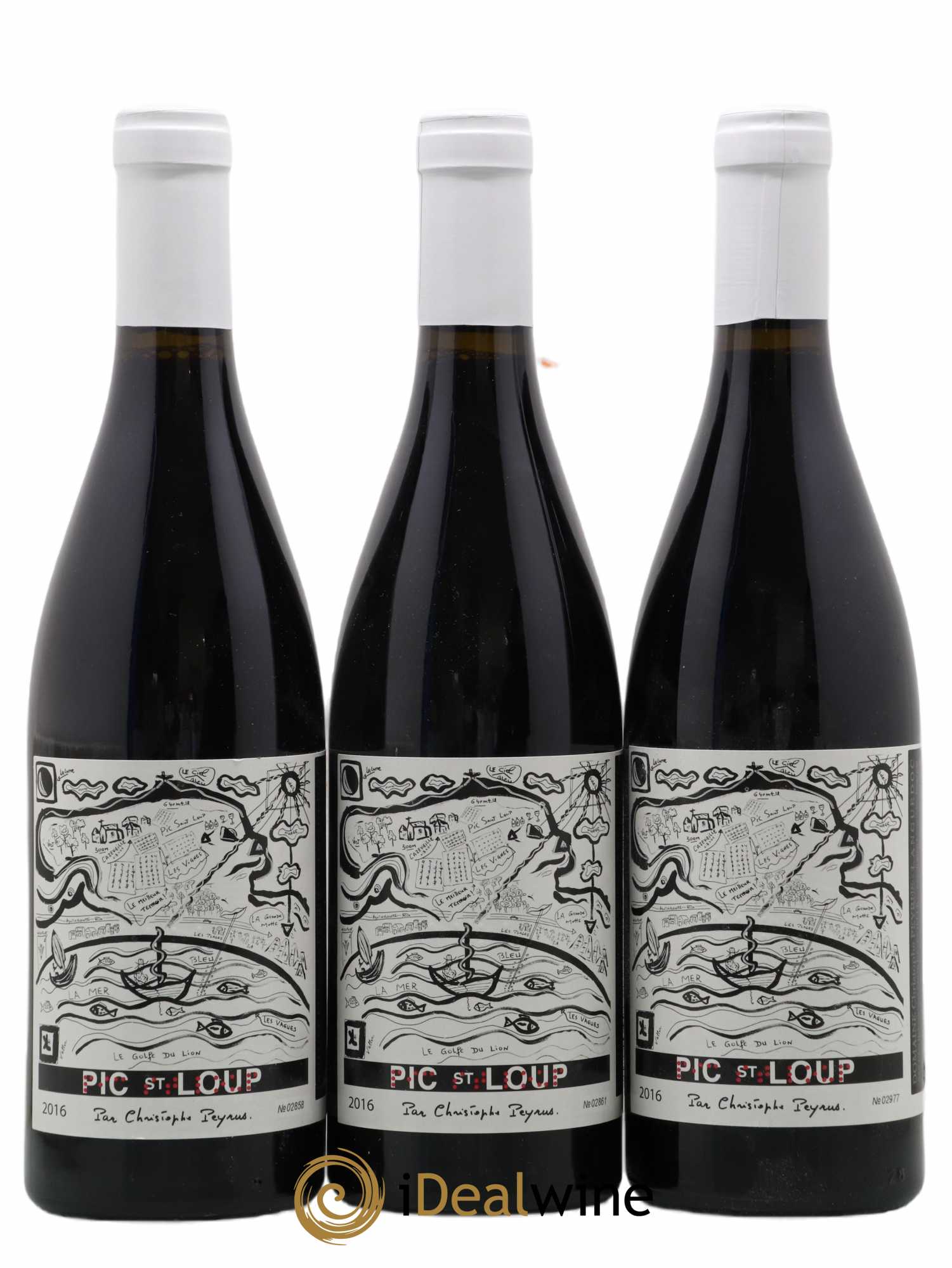 Coteaux du Languedoc Pic Saint Loup Domaine Christophe Peyrus 2016 - Posten von 3 Flaschen - 0