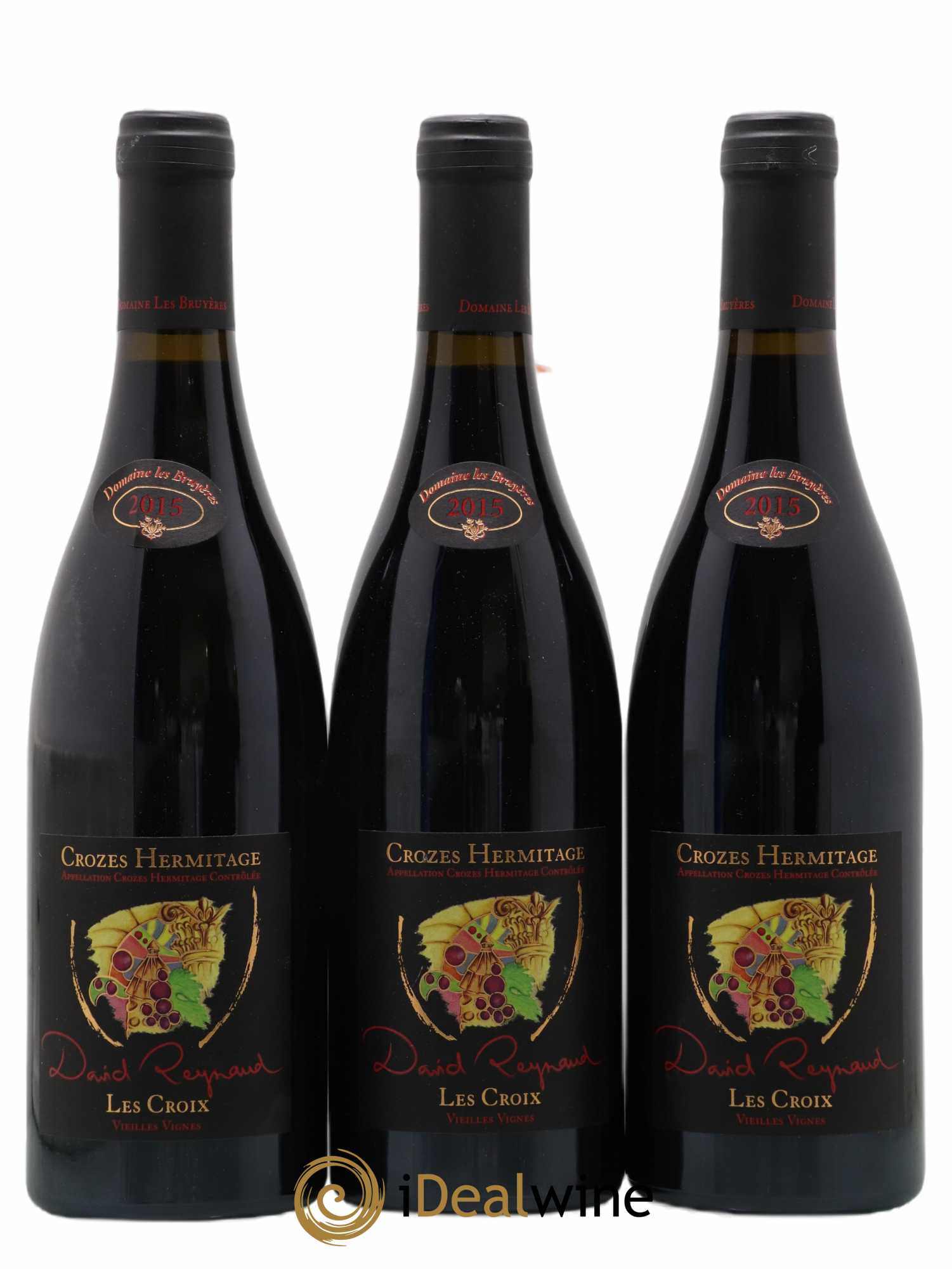 Crozes-Hermitage Les Croix Vieilles vignes David Reynaud 2015 - Lot de 3 bouteilles - 0