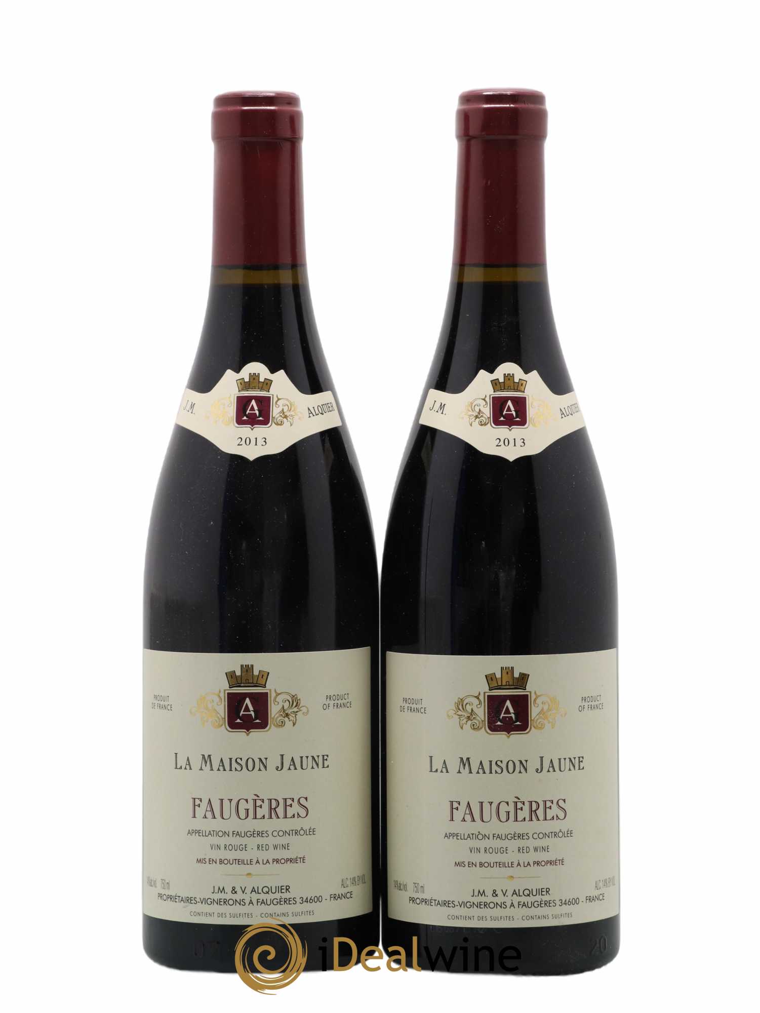 Faugères La Maison Jaune Jean-Michel Alquier 2013 - Lot de 2 bouteilles - 0