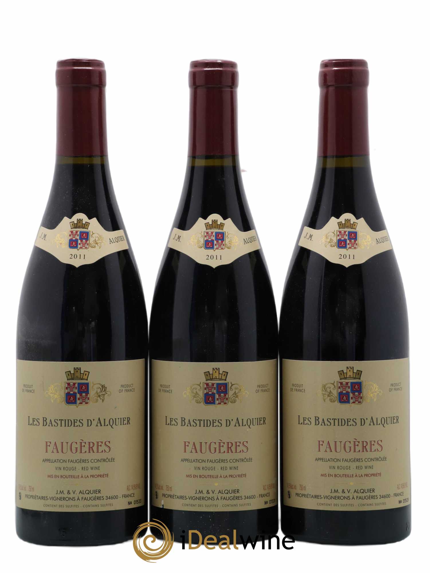 Faugères Domaine Jean-Michel Alquier Les Bastides d'Alquier 2011 - Lot de 3 bouteilles - 0