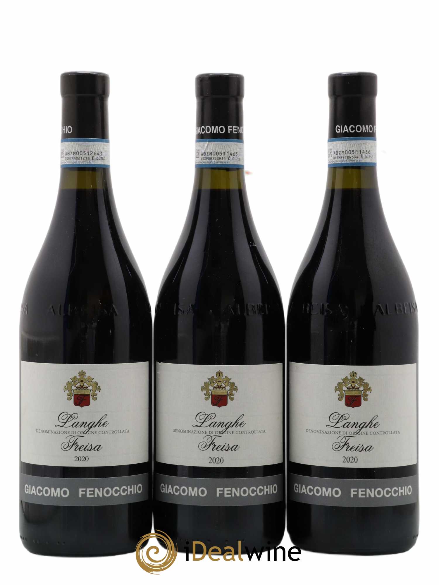 Langhe DOC Freisa Fenocchio (sans prix de réserve) 2020 - Posten von 3 Flaschen - 0