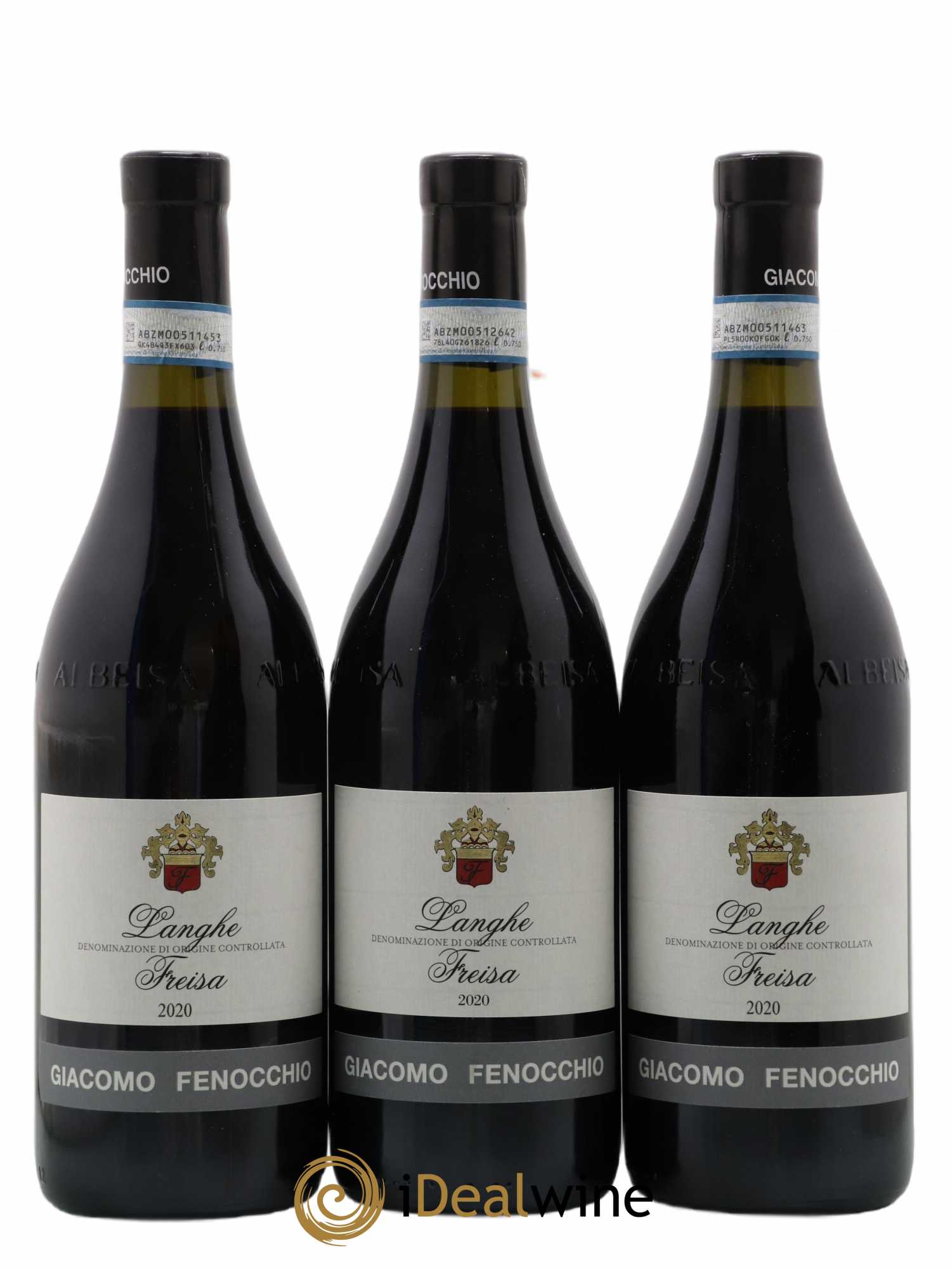 Langhe DOC Freisa Fenocchio (sans prix de réserve) 2020 - Posten von 3 Flaschen - 0