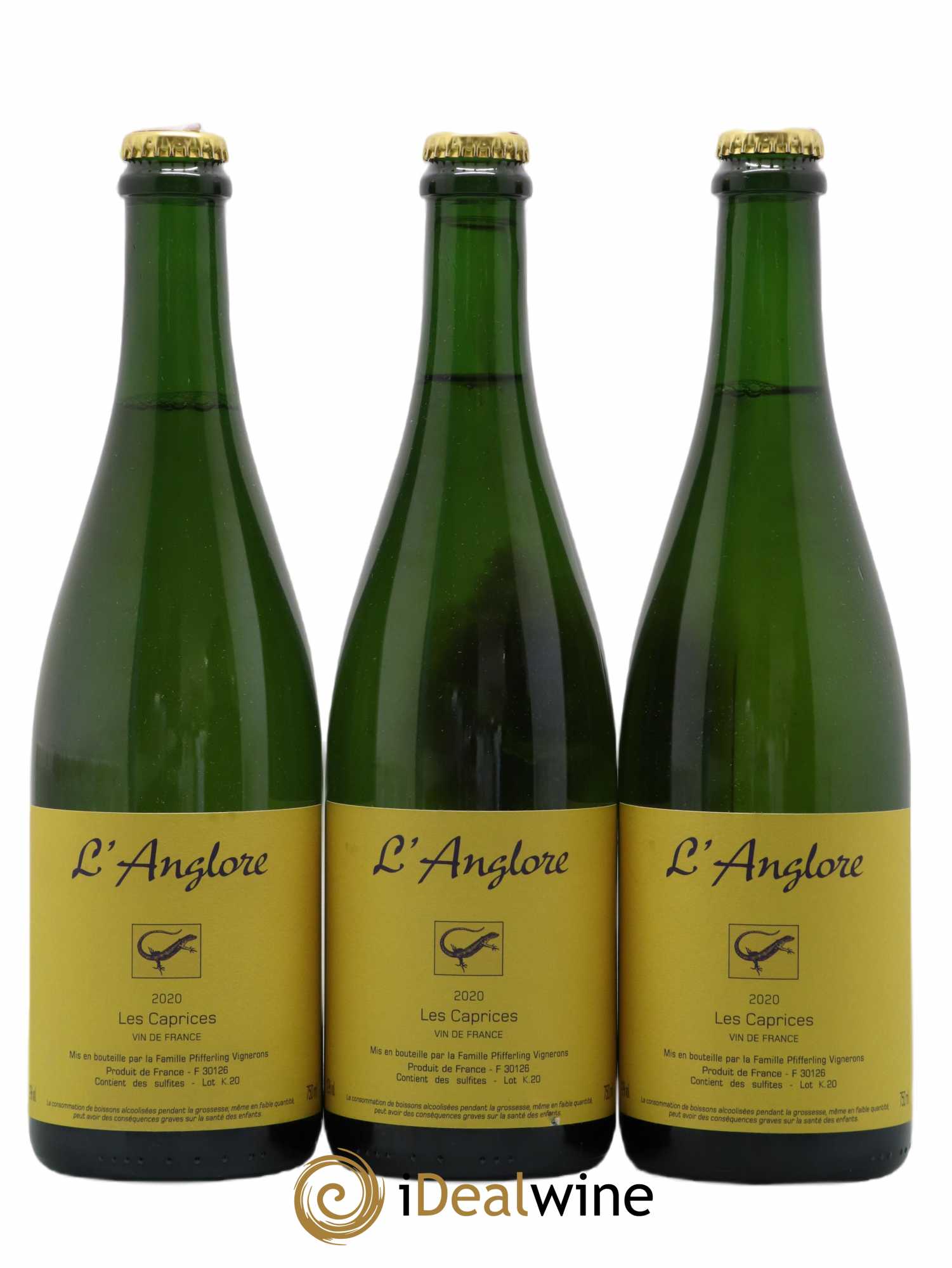 Vin de France Les Caprices L'Anglore 2020 - Lot de 3 bouteilles - 0
