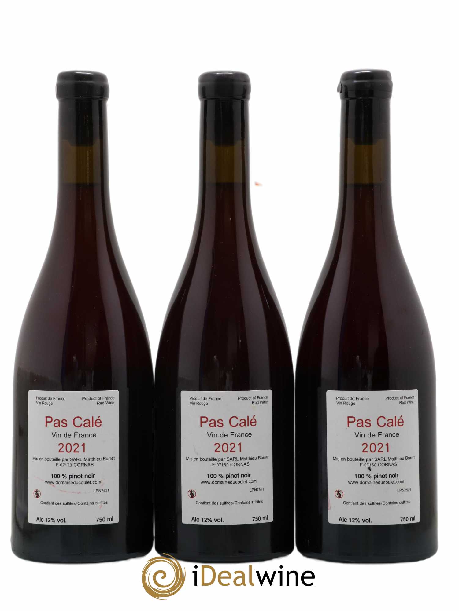 Vin de France Pas Calé Matthieu Barret Domaine du Coulet 2020 - Lot of 3 bottles - 1