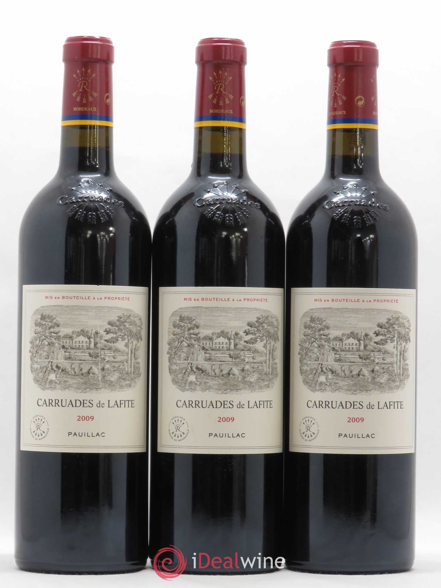 Carruades de Lafite Rothschild Second Vin 2009 - Lot de 3 bouteilles - 0