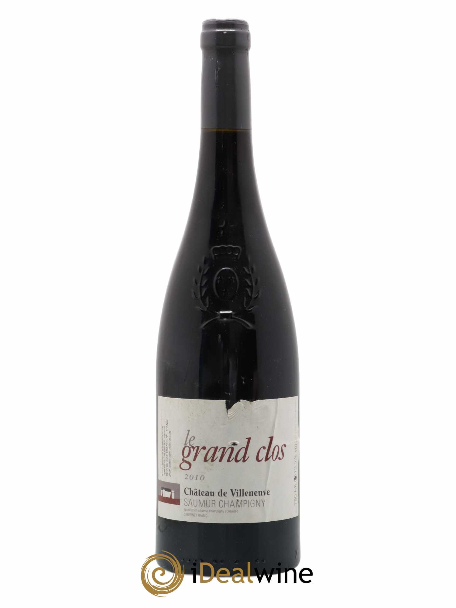 Saumur-Champigny Le Grand Clos Château de Villeneuve 2010 - Lot de 1 bouteille - 0