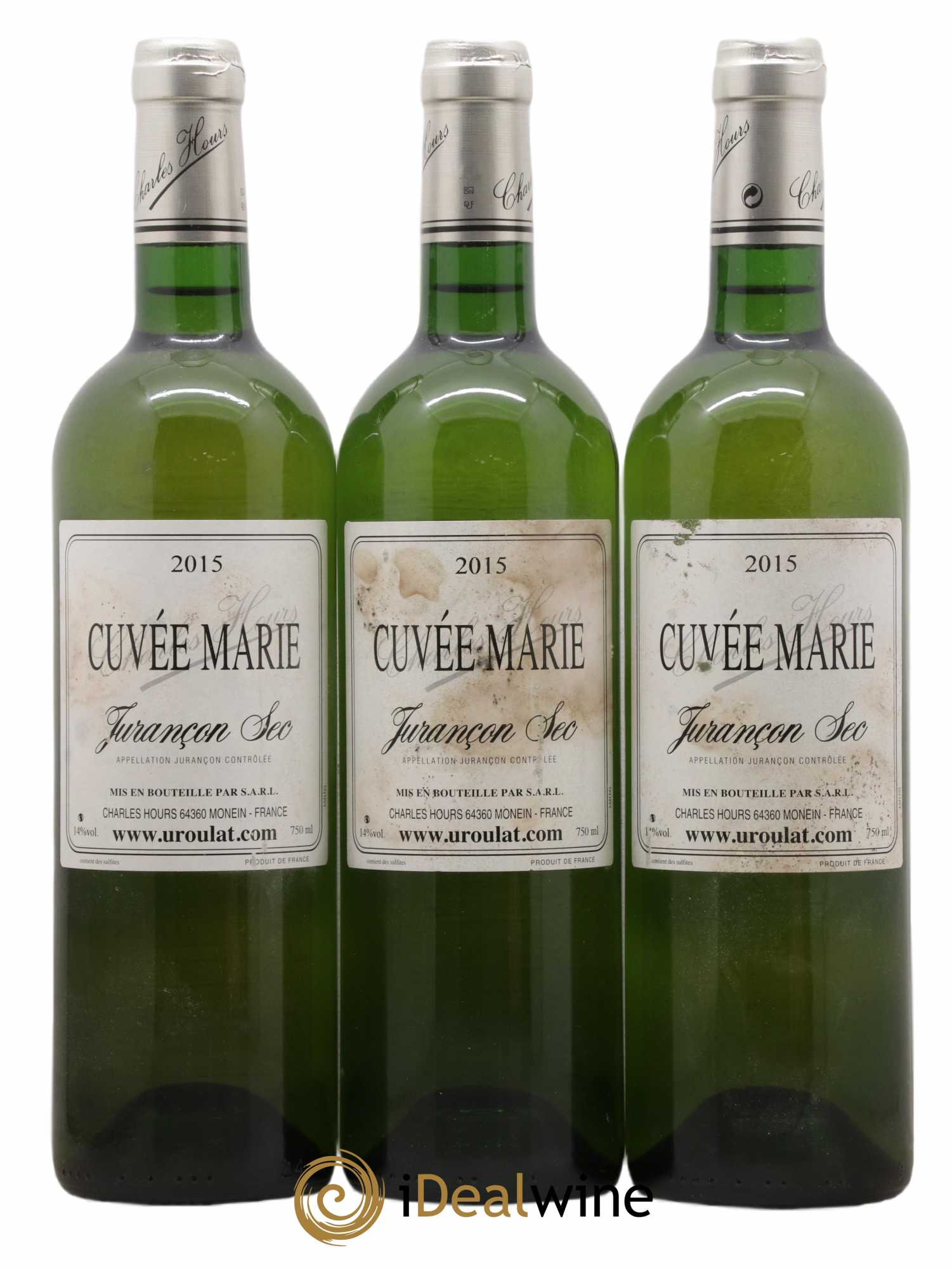 Jurançon Sec Uroulat Cuvée Marie Charles Hours 2015 - Lot de 3 bouteilles - 0
