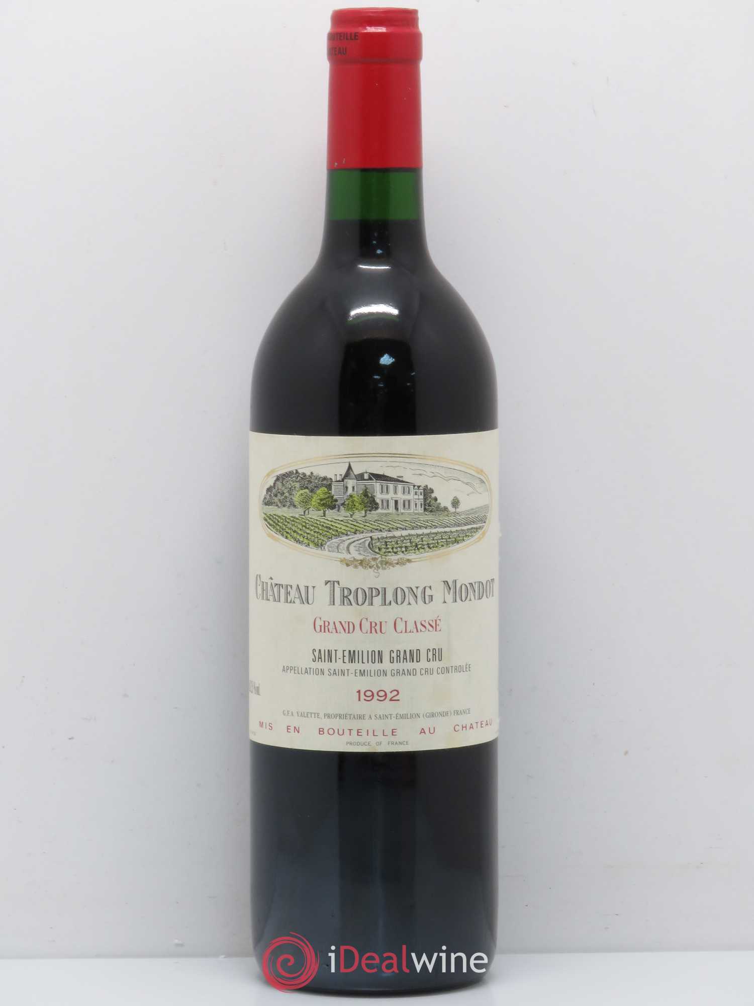 Château Troplong Mondot 1er Grand Cru Classé B 1992 - Lot de 1 bouteille - 0