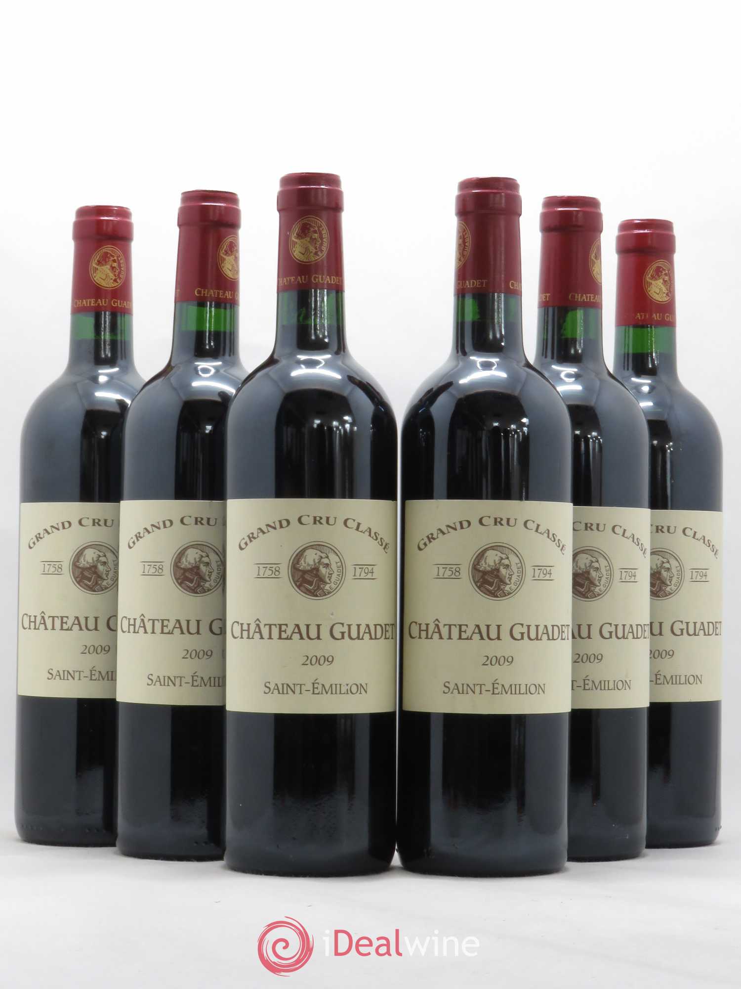Château Guadet Grand Cru Classé 2009 - Lot de 6 bouteilles - 0