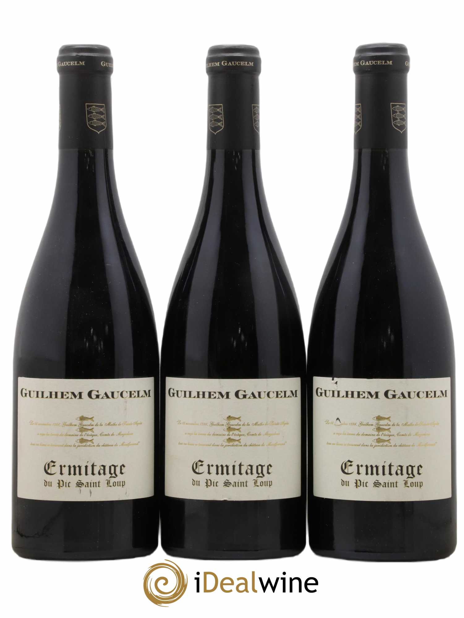 Pic Saint-Loup Héritage du Pic Saint-Loup (anciennement Ermitage) Guilhem Gaucelm 2015 - Lot de 3 bouteilles - 0