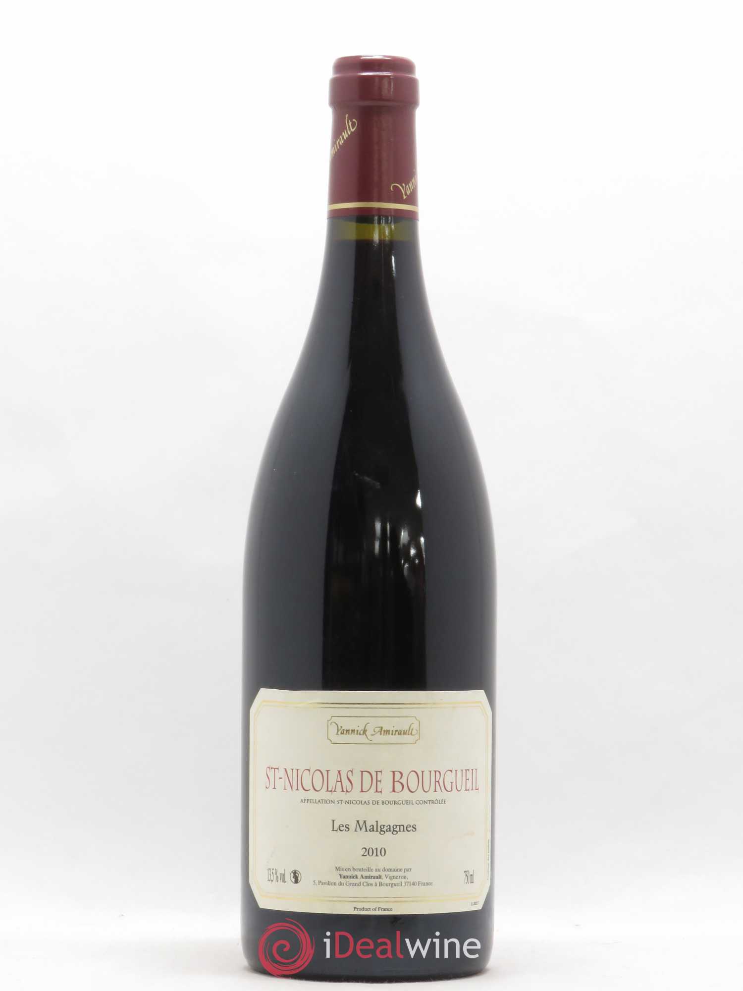 Saint-Nicolas de Bourgueil Les Malgagnes Yannick Amirault (Domaine) 2010 - Lot de 1 bouteille - 0