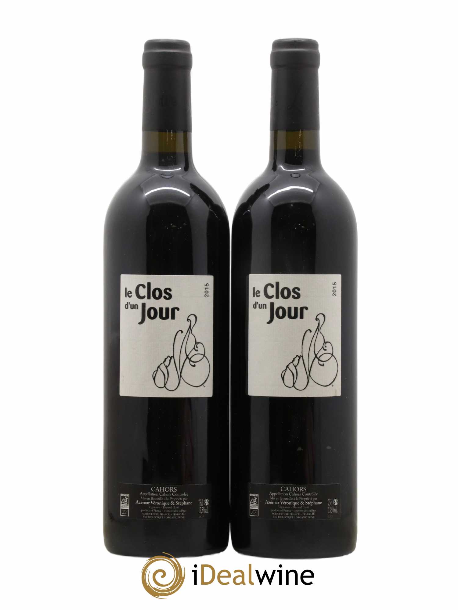 Cahors (senza prezzo di riserva) 2015 - Lotto di 2 bottiglie - 0