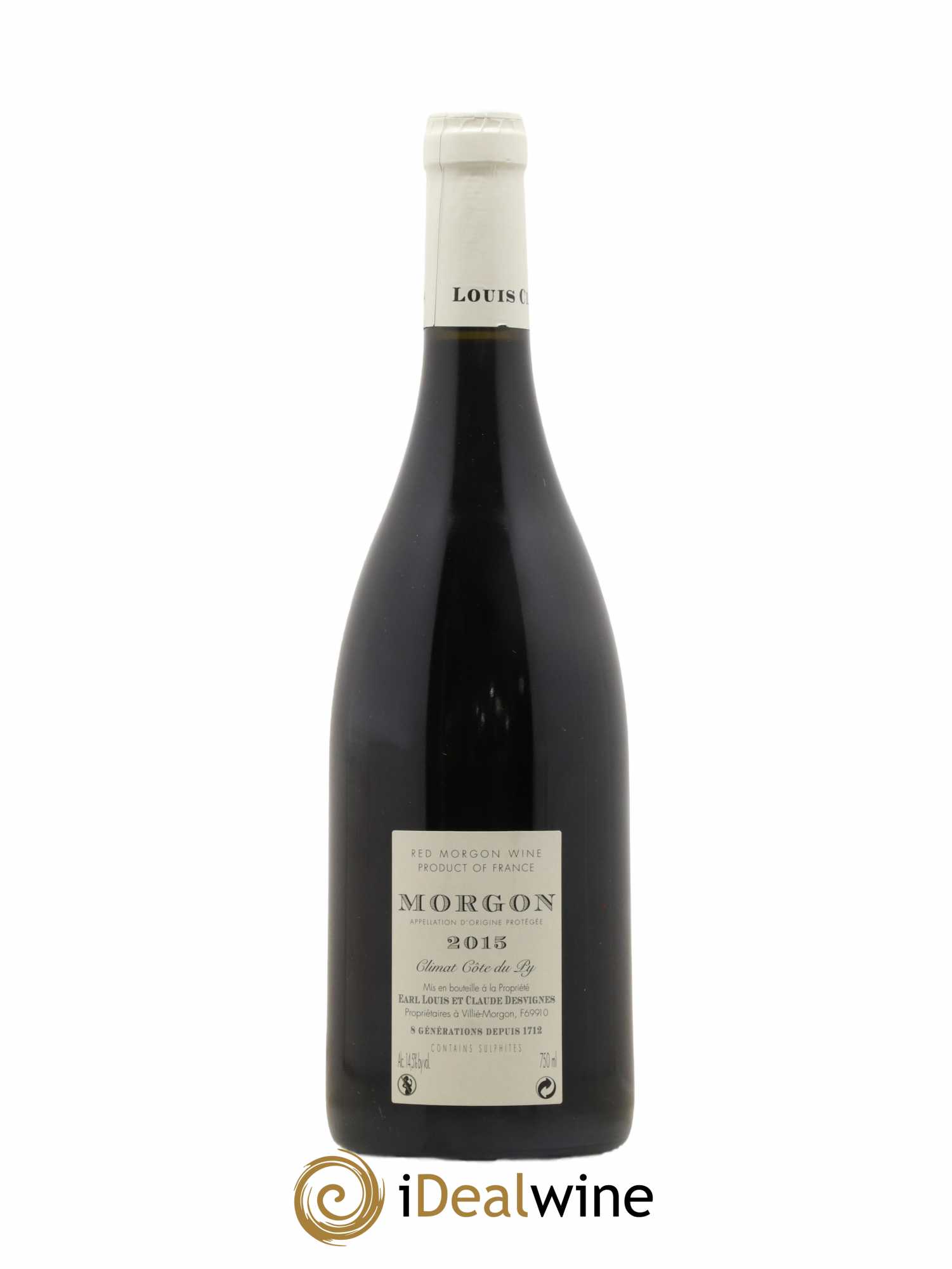 Morgon Côte de Py Javernières Louis-Claude Desvignes 2015 - Lot de 1 bouteille - 1