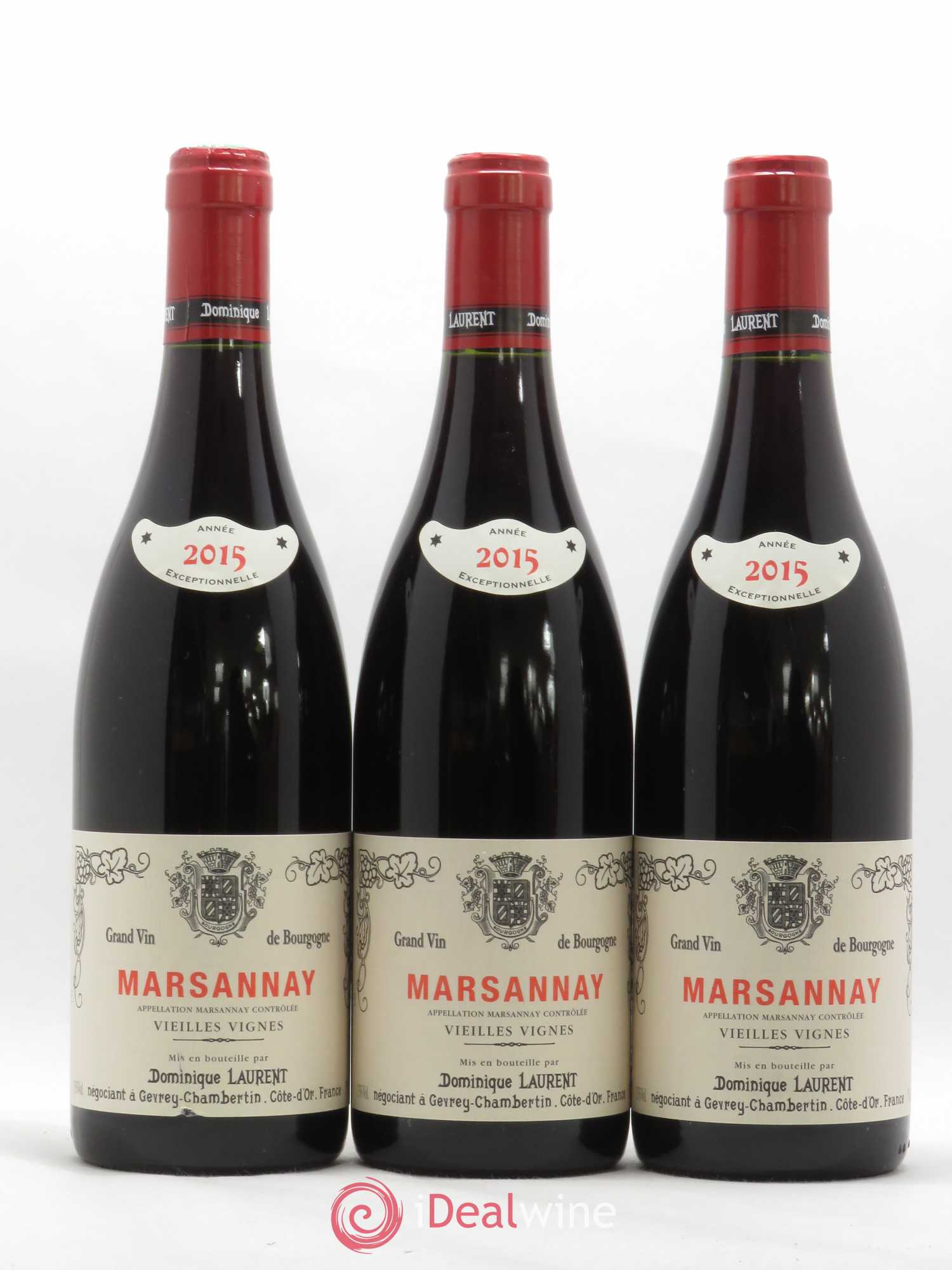 Marsannay Vieilles vignes Dominique Laurent 2015 - Lot de 3 bouteilles - 0