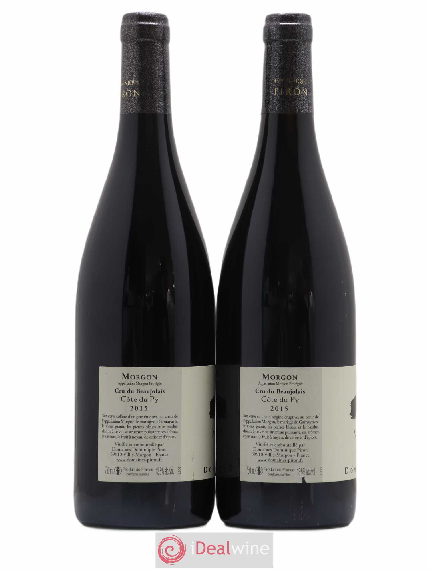 Morgon Côte du Py Dominique Piron (Domaine) (sans prix de réserve) 2015 - Lot de 2 bouteilles - 1