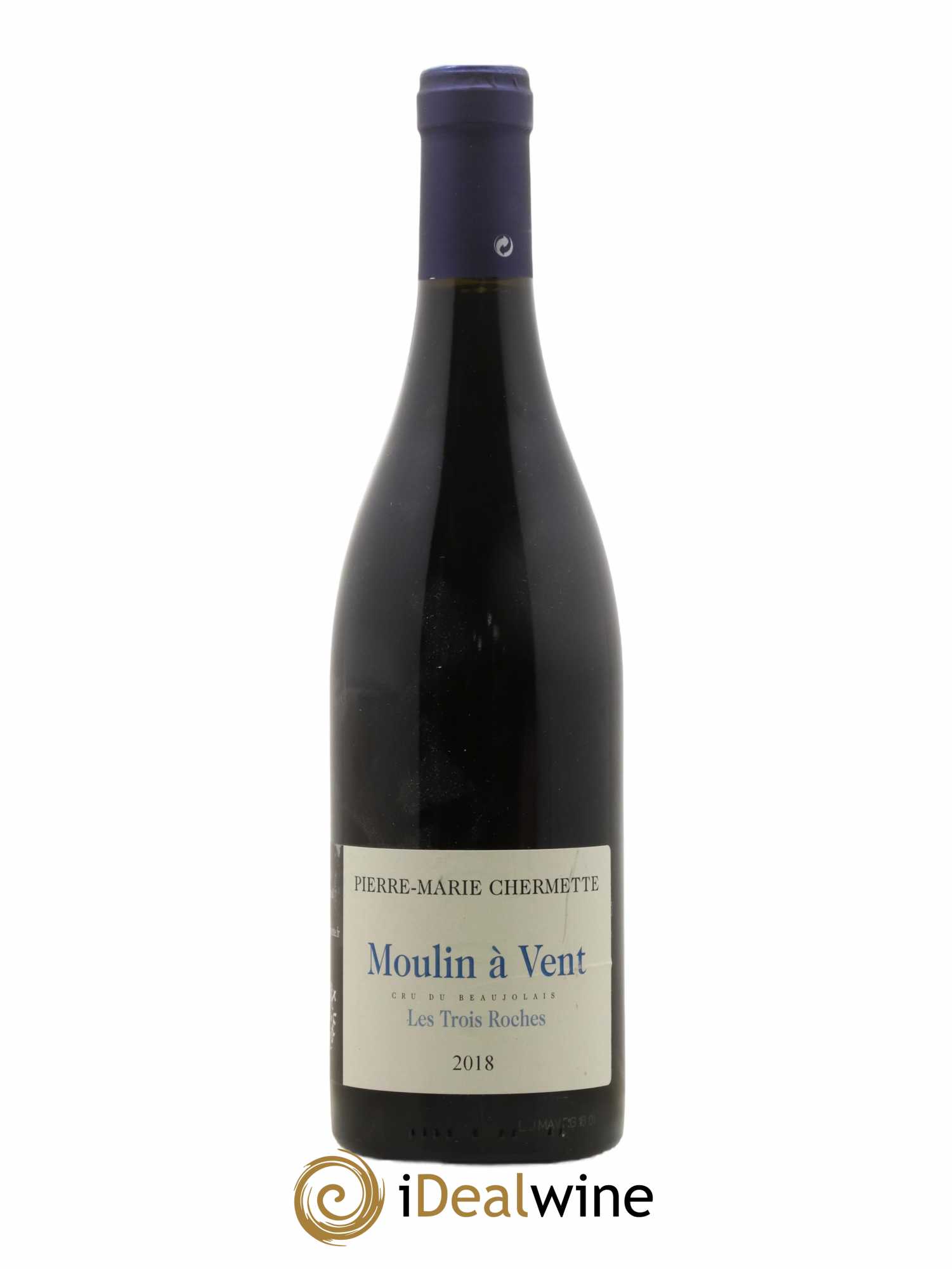 Moulin-à-Vent Les Trois Roches Domaine du Vissoux - P-M. Chermette 2018 - Lot de 1 bouteille - 0