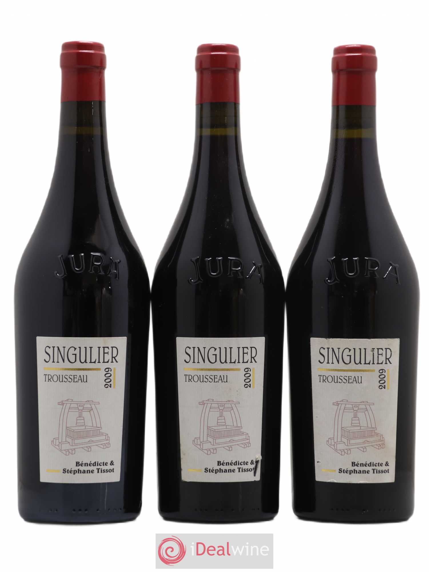 Arbois Trousseau Singulier Bénédicte et Stéphane Tissot 2009 - Lot de 3 bouteilles - 0