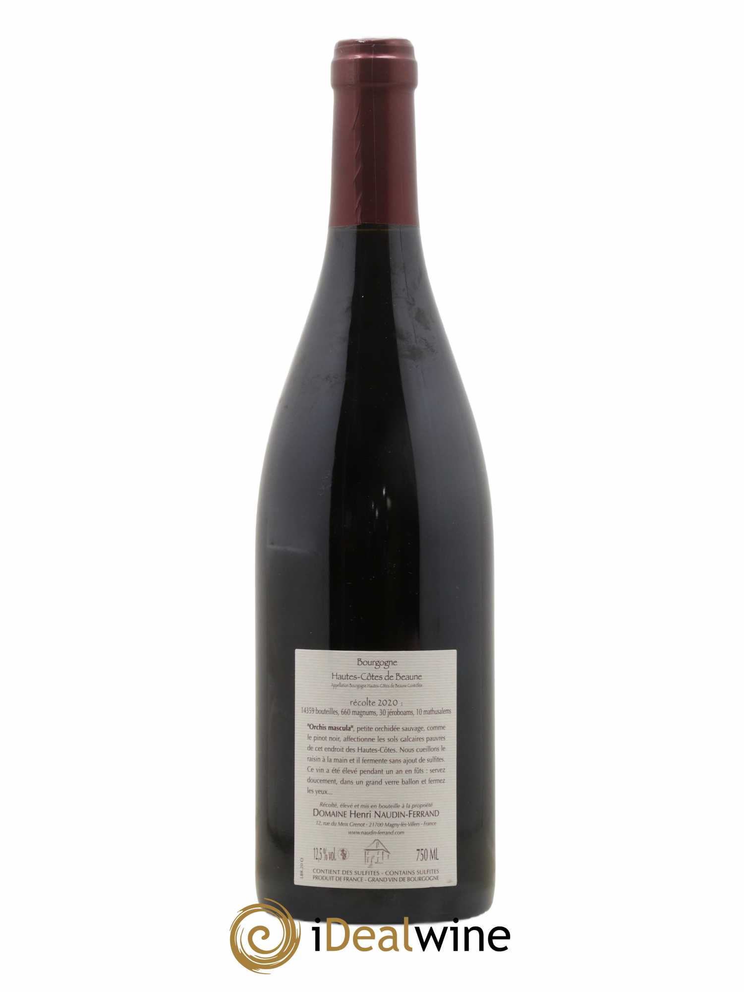 Hautes-Côtes de Beaune Orchis Mascula Naudin-Ferrand (Domaine) 2020 - Lot de 1 bouteille - 1