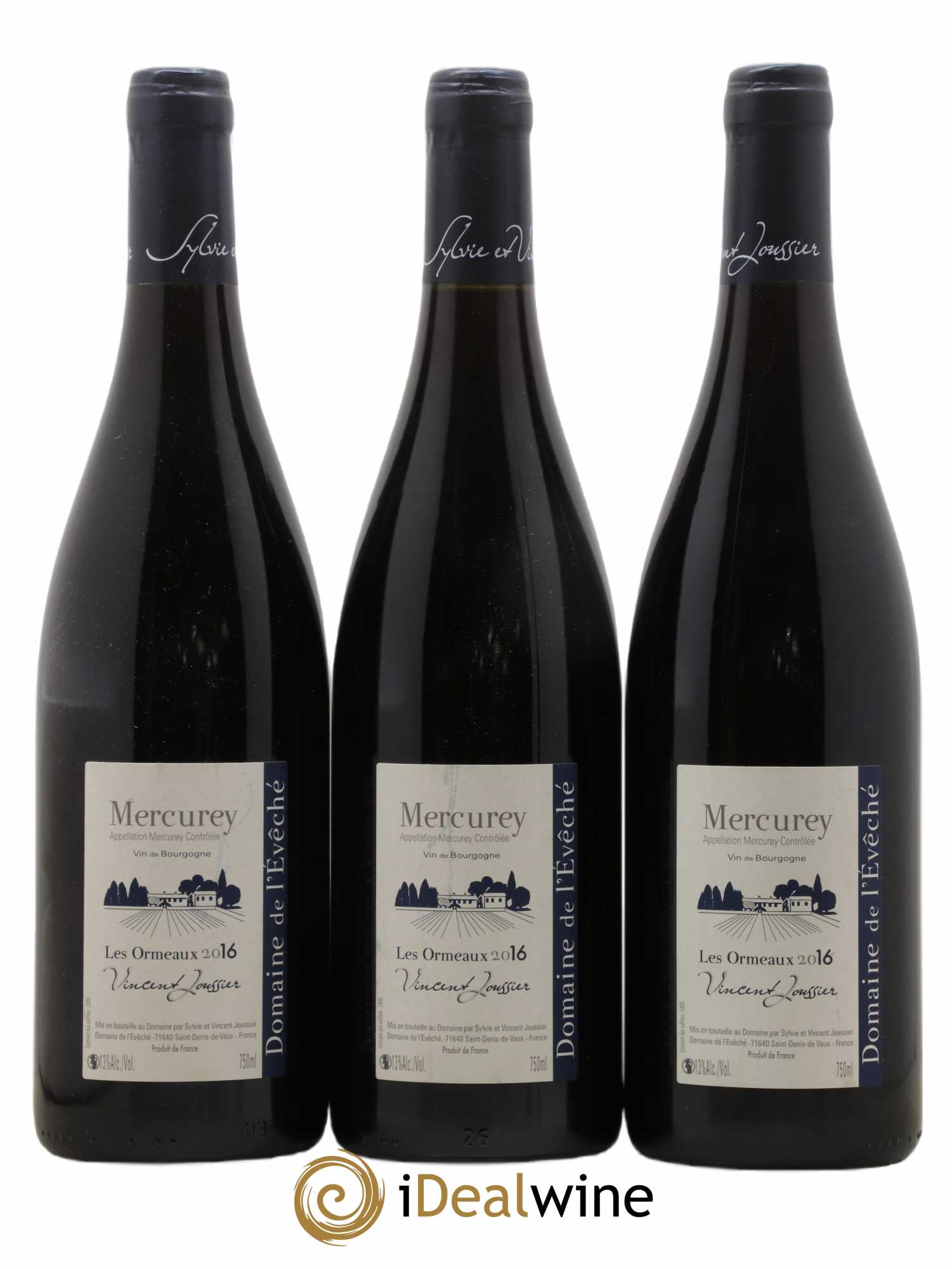 Mercurey 1er Cru Les Ormeaux Domaine de l'Evêché 2016 - Lot de 3 bouteilles - 0