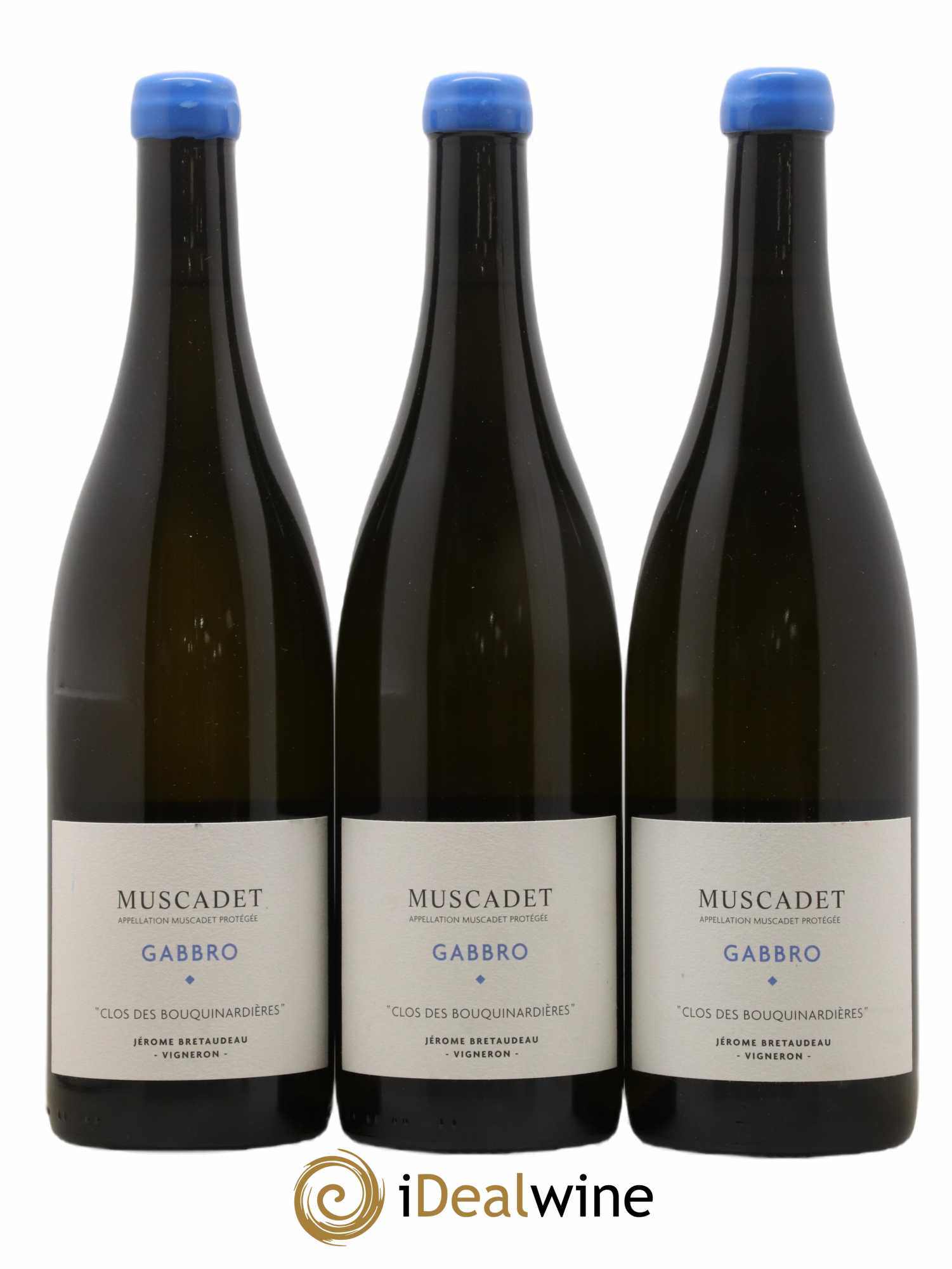 Muscadet-Sèvre-et-Maine Gabbro Jérôme Bretaudeau - Domaine de Bellevue 2020 - Posten von 3 Flaschen - 0