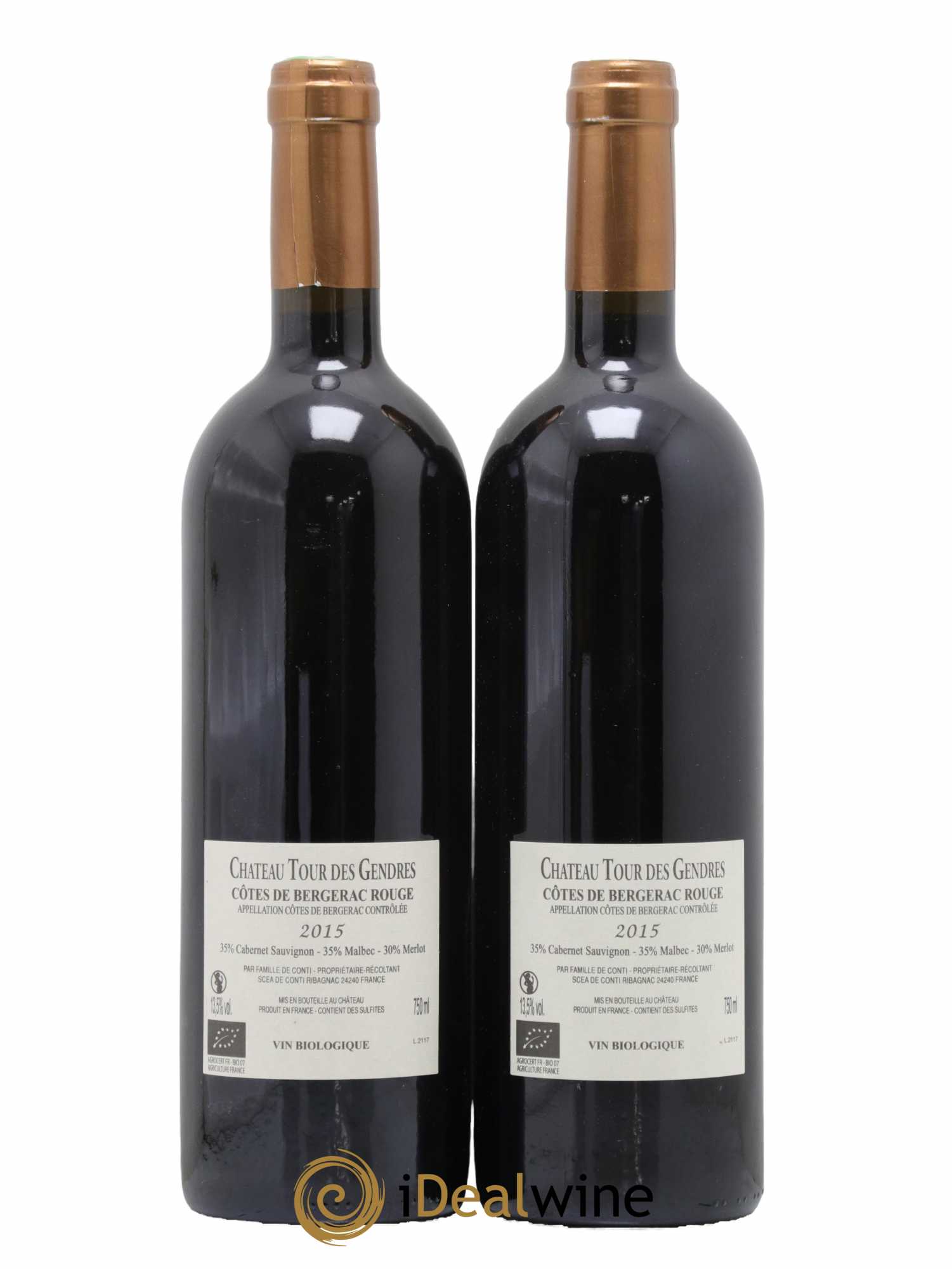 Côtes de Bergerac Château Tour des Gendres La Gloire de mon père Famille de Conti 2015 - Lot de 2 bouteilles - 1