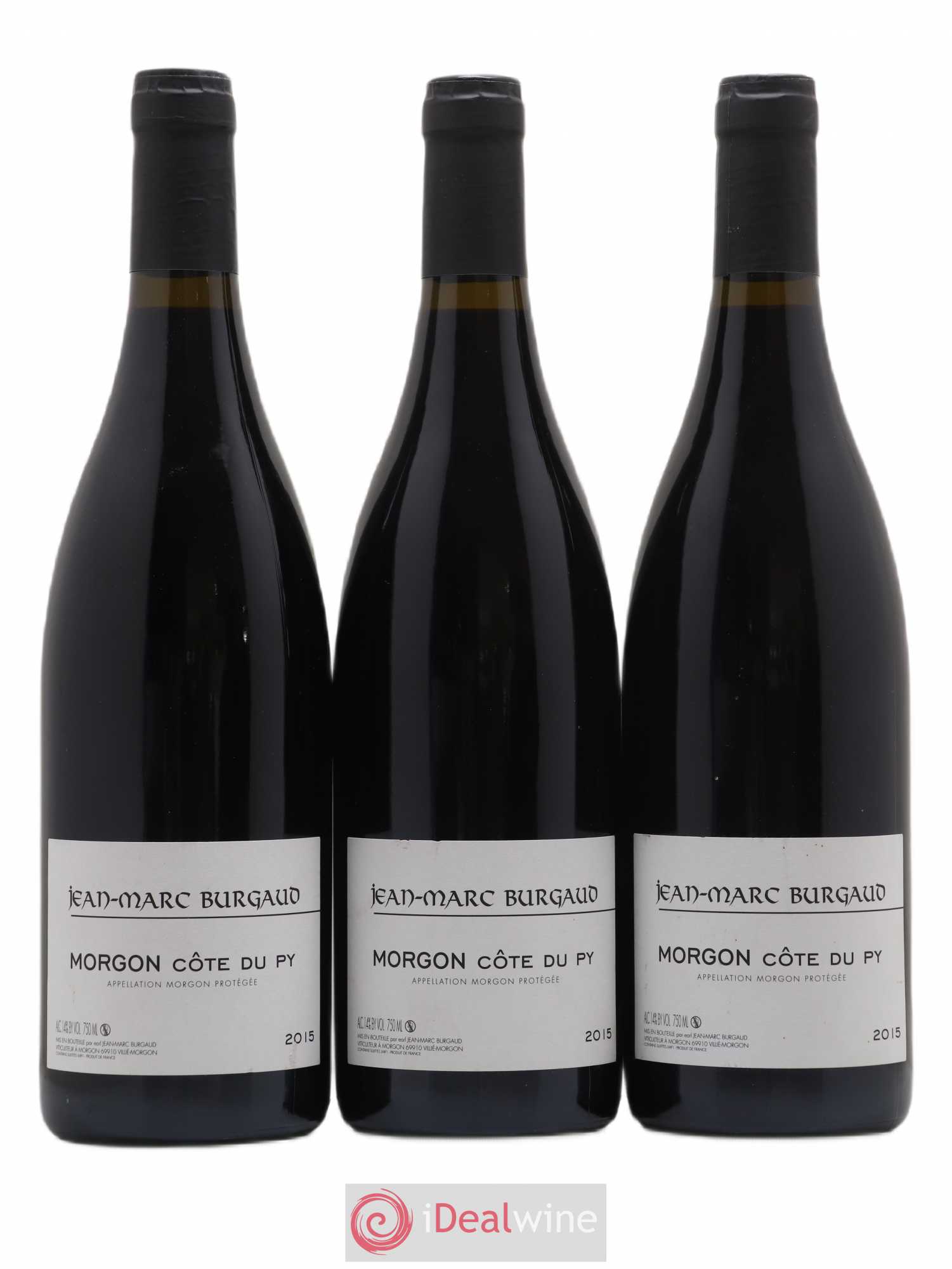 Morgon Côte du Py Jean-Marc Burgaud (Domaine) (sans prix de réserve) 2015 - Lot de 3 bouteilles - 0