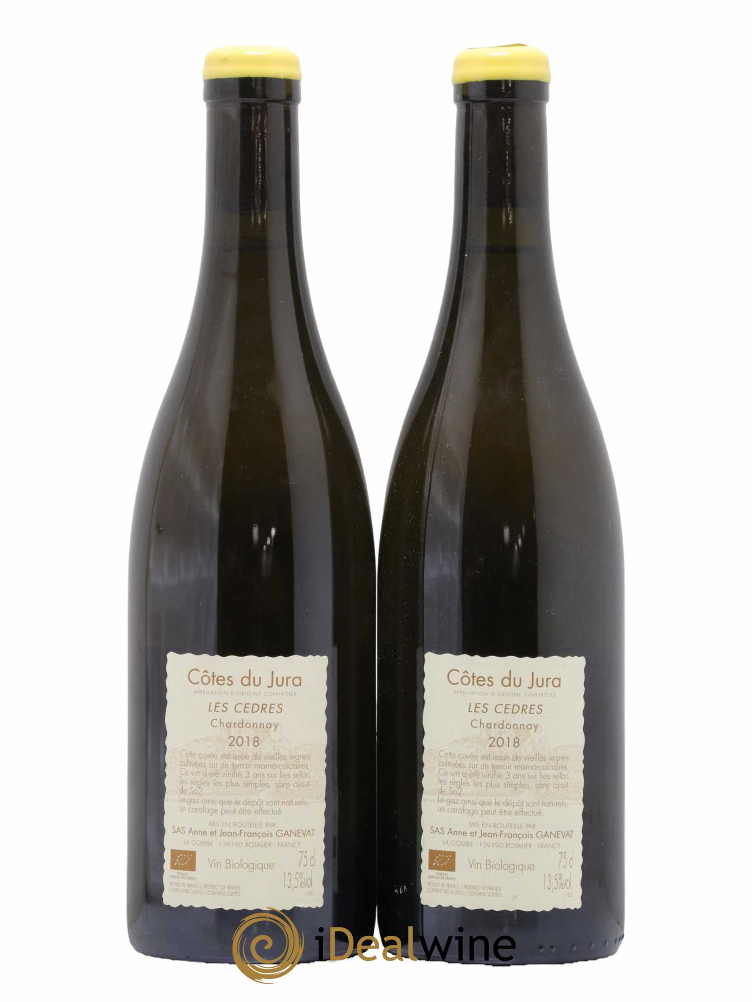 Vin de France (anciennement Côtes du Jura) Les Cèdres Anne et Jean François Ganevat 2018 - Lot de 2 bouteilles - 1