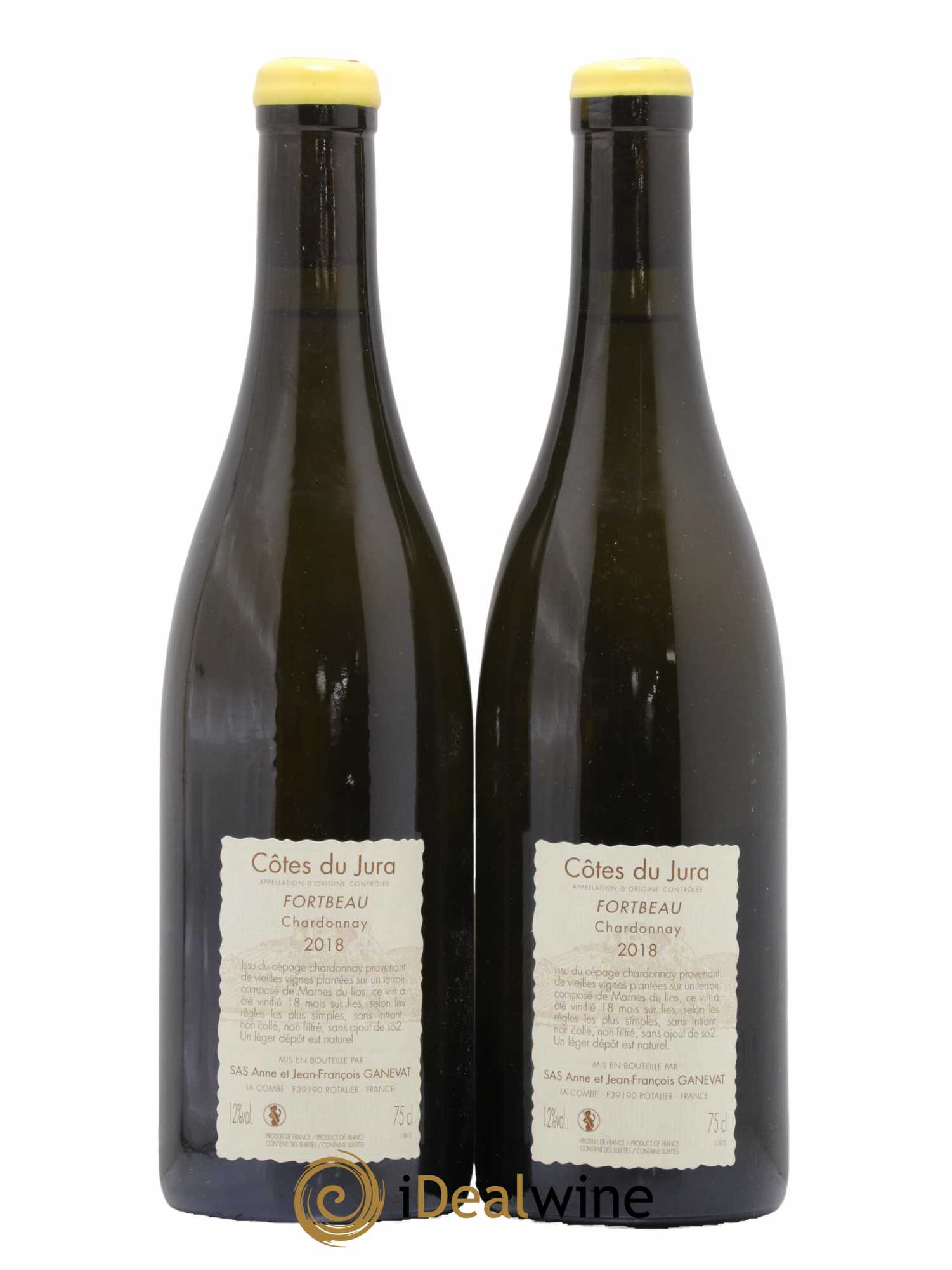Vin de France (anciennement Côtes du Jura) Fortbeau Anne et Jean François Ganevat 2018 - Lot de 2 bouteilles - 1