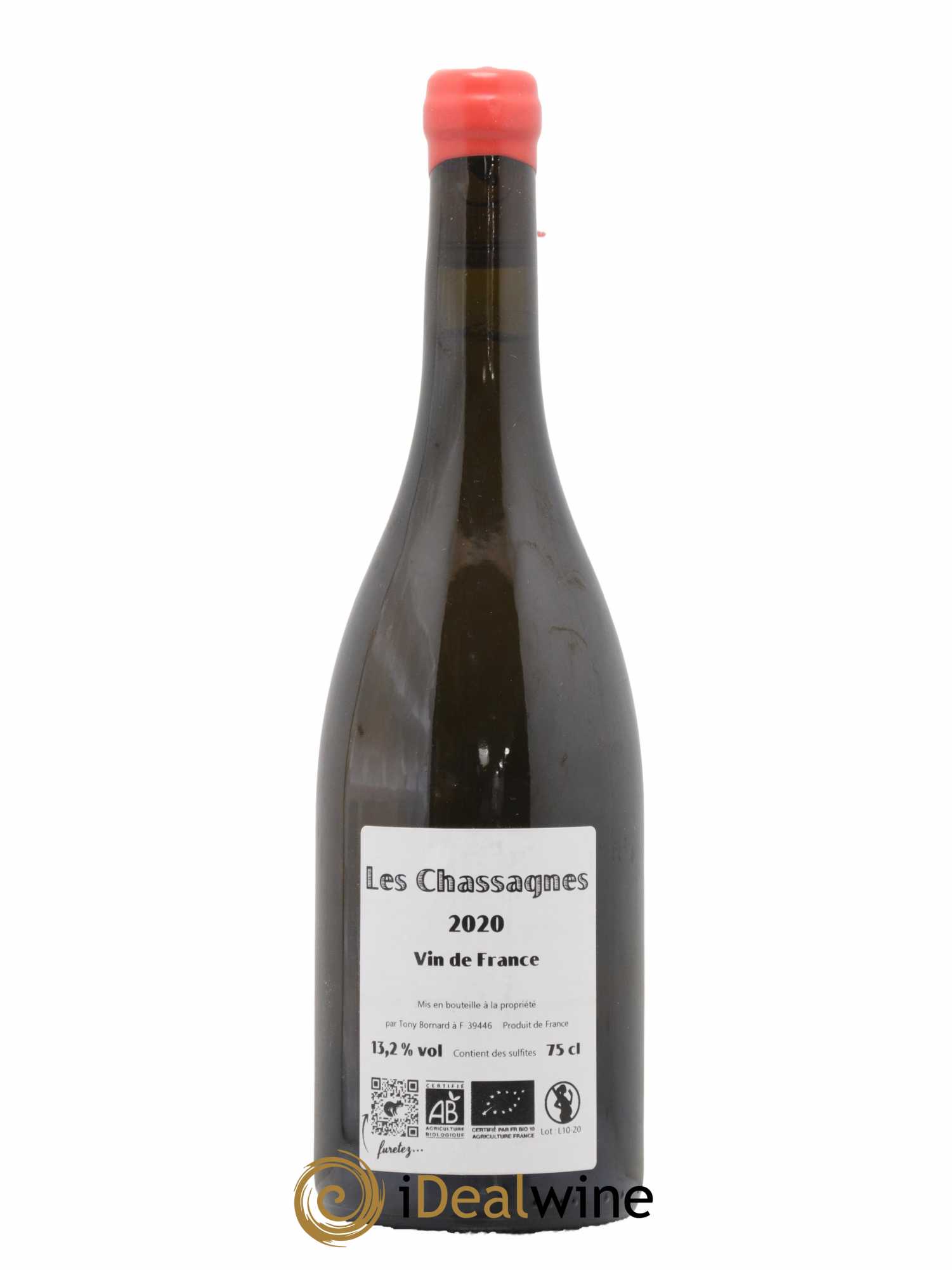 Vin de France Les Chassagnes Savagnin Ouillé Bornard 2020 - Lot de 1 bouteille - 1