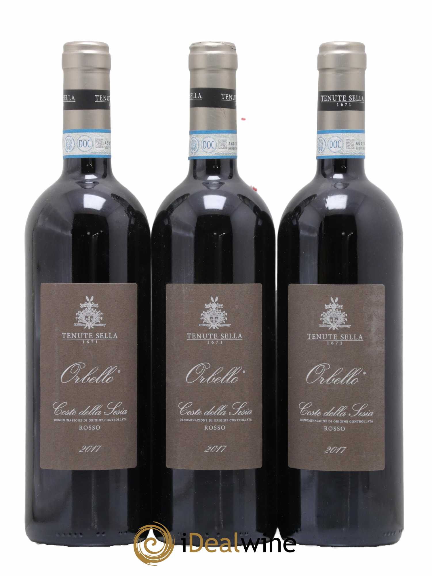 Italie Coste della Sesia Orbello Tenute Sella 2017 - Lot de 3 bouteilles - 0