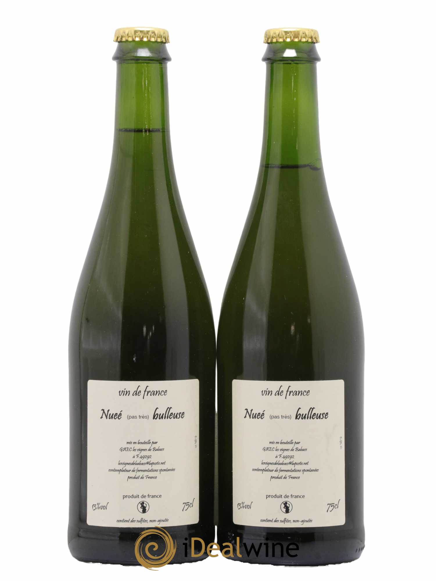 Vin de France Nuée Bulleuse Les Vignes de Babass 2019 - Lot de 2 bouteilles - 1