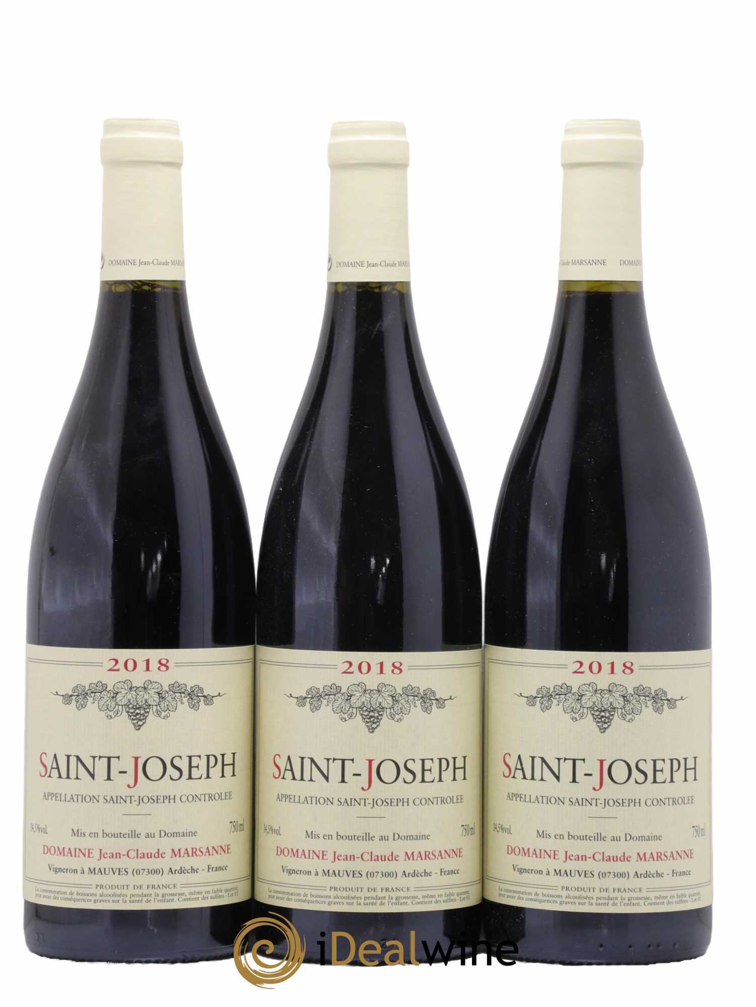 Saint-Joseph Jean-Claude Marsanne (Domaine) 2018 - Lot de 3 bouteilles - 0