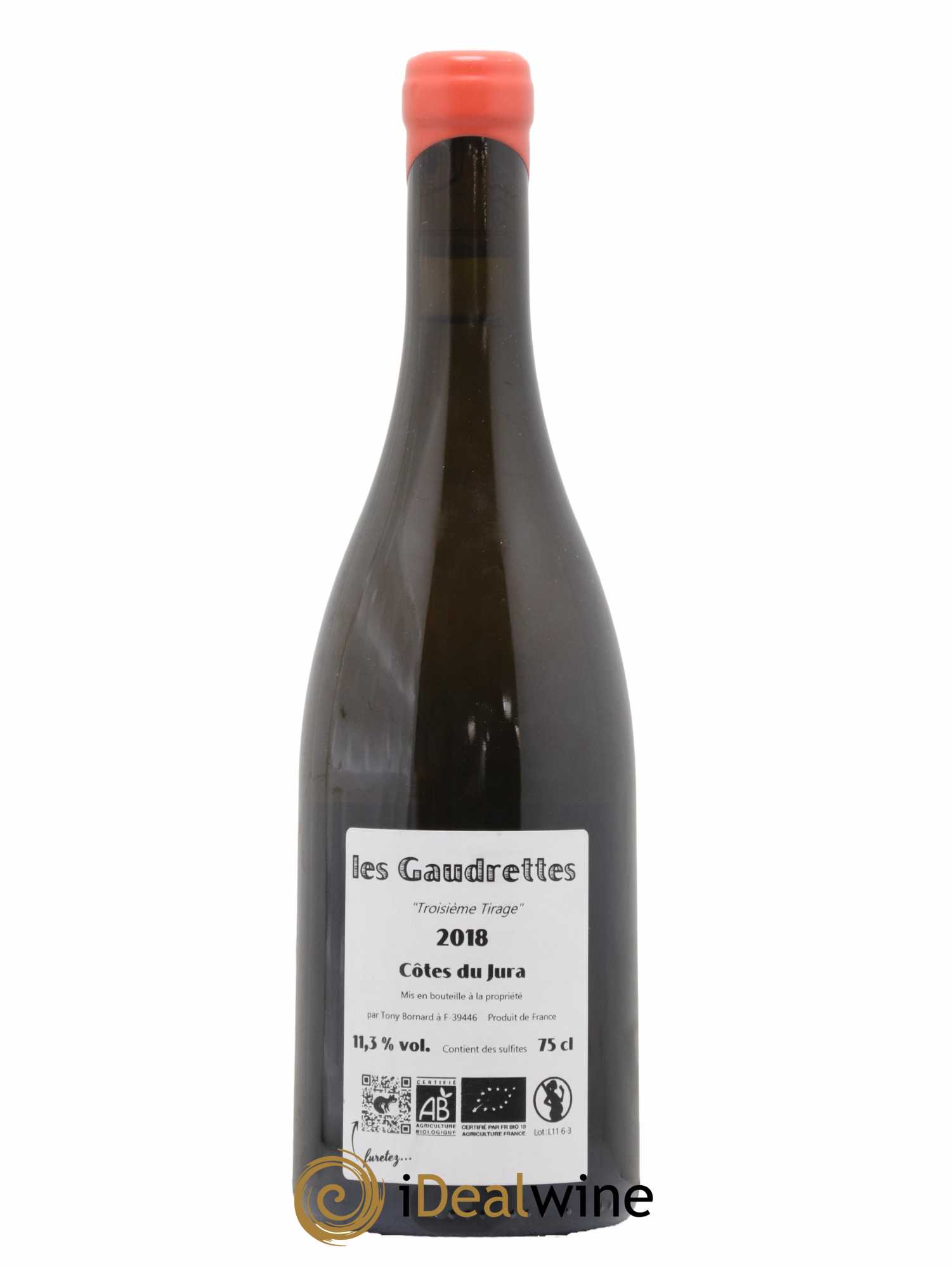 Côtes du Jura Les Gaudrettes Bornard 2018 - Lot de 1 bouteille - 1