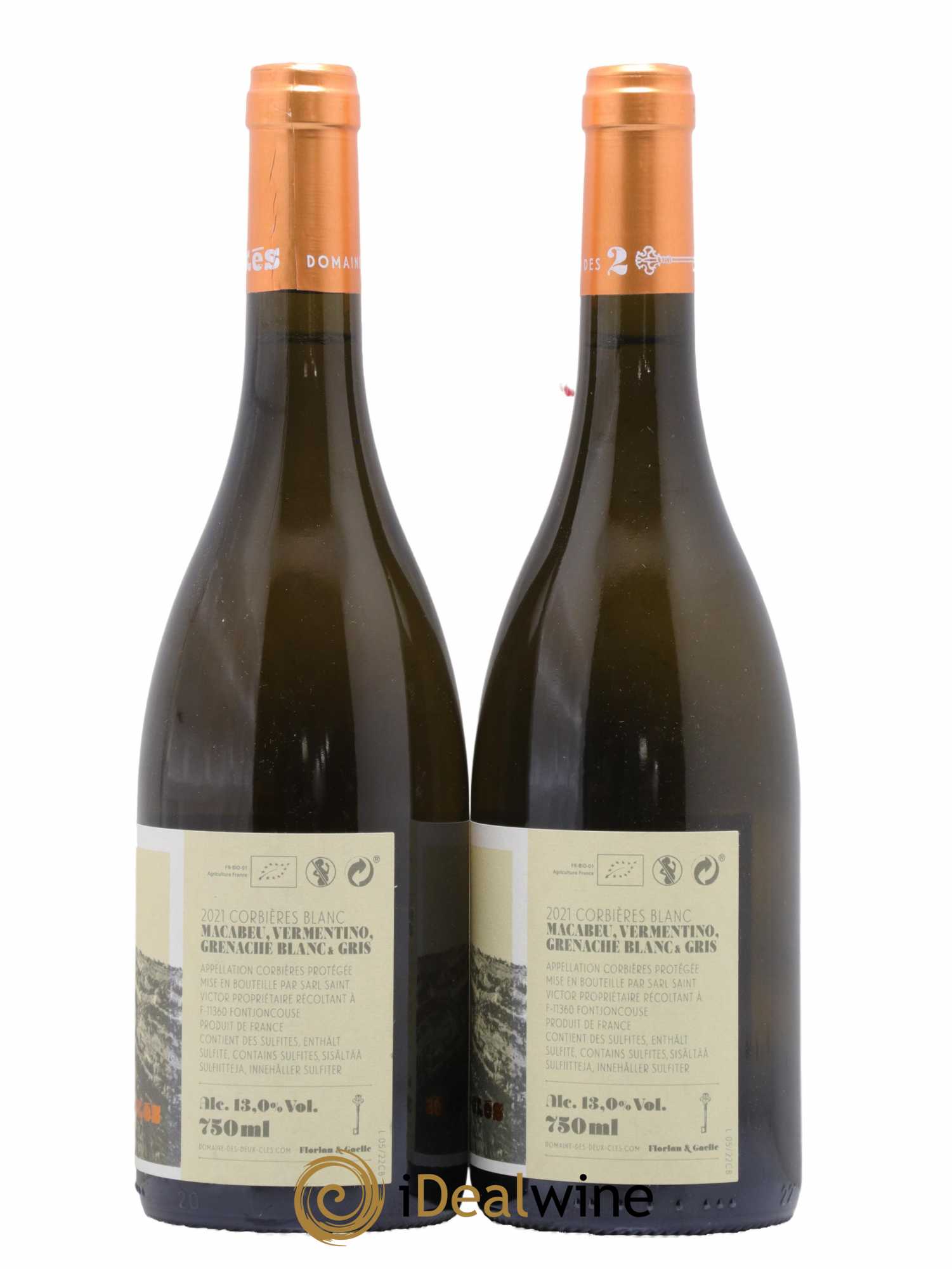 Corbières Domaine des Deux Clés 2021 - Lot de 2 bouteilles - 1