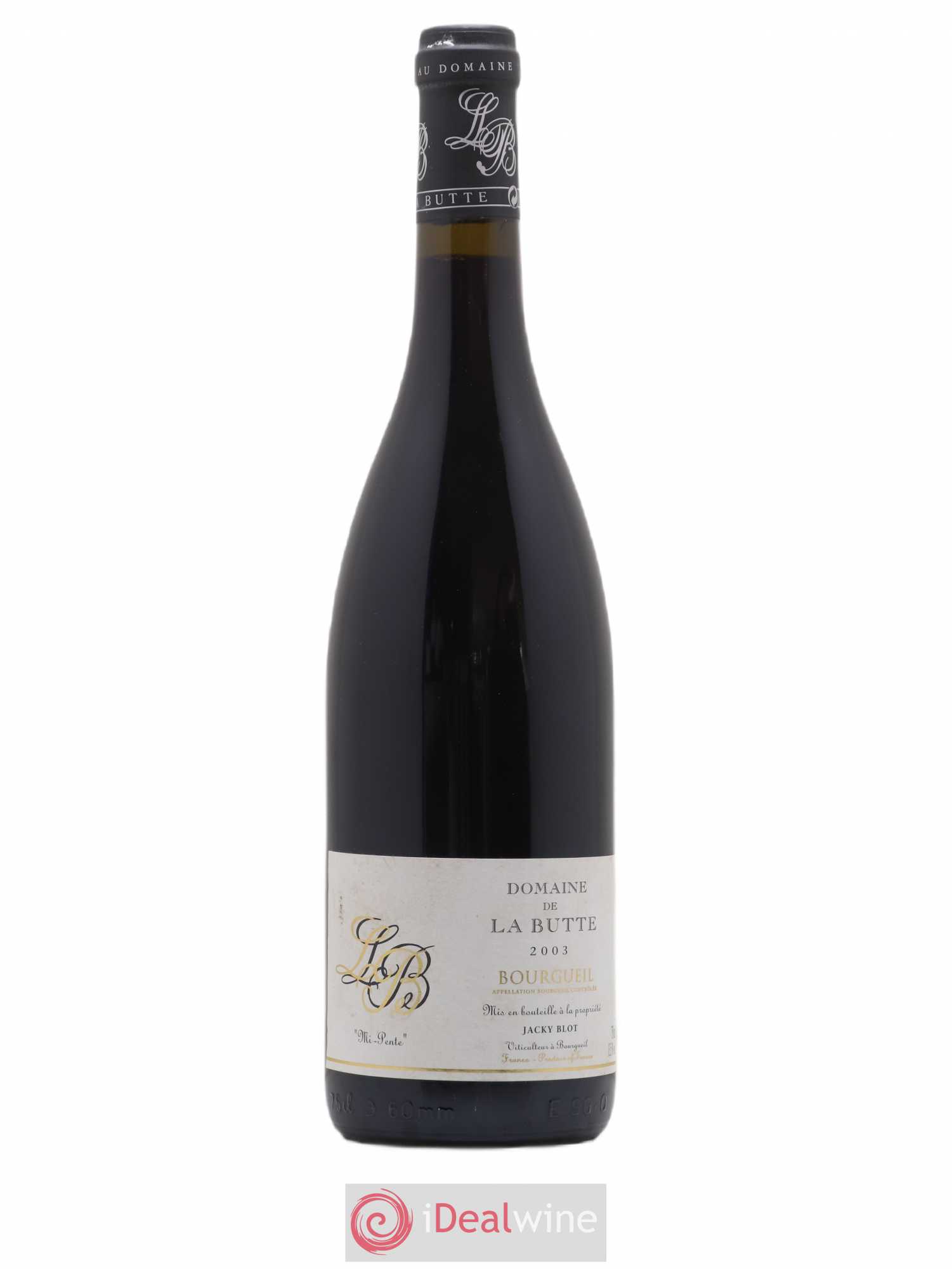 Bourgueil Mi-Pente Domaine de La Butte - Jacky Blot 2003 - Lot de 1 bouteille - 0