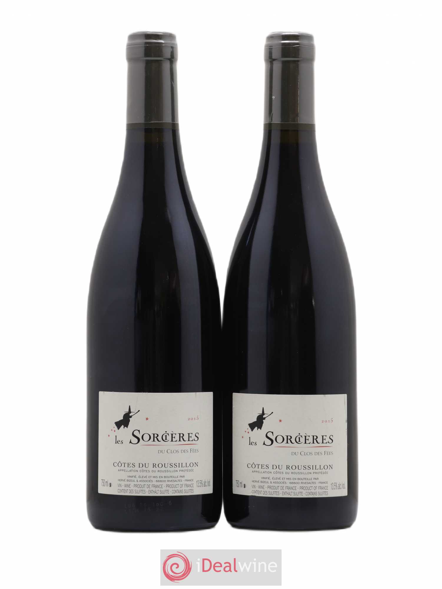 Côtes du Roussillon Clos des Fées Les Sorcières Hervé Bizeul 2015 - Lot de 2 bouteilles - 0
