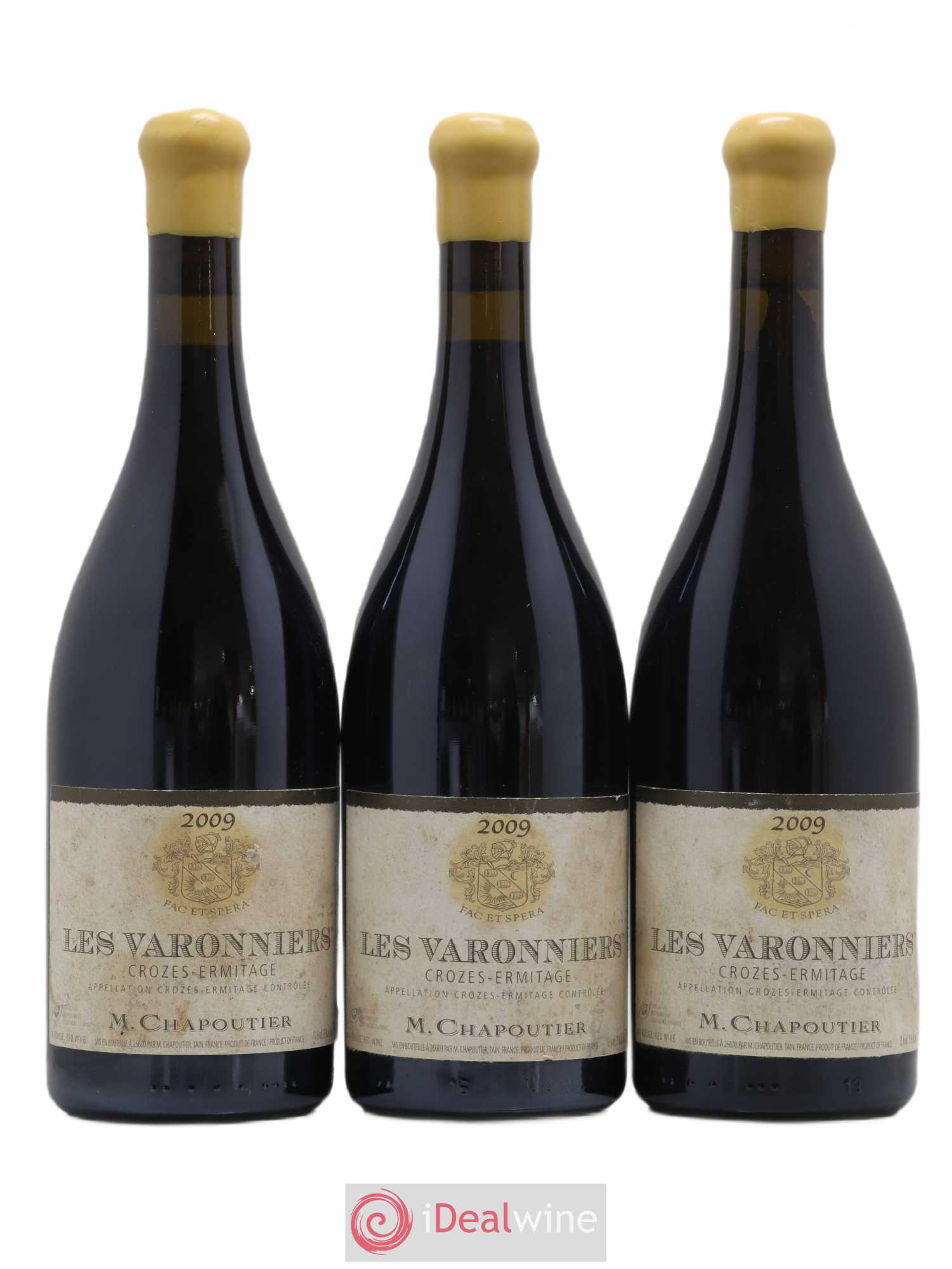 Crozes-Hermitage Les Varonniers Chapoutier 2009 - Lot de 3 bouteilles - 0