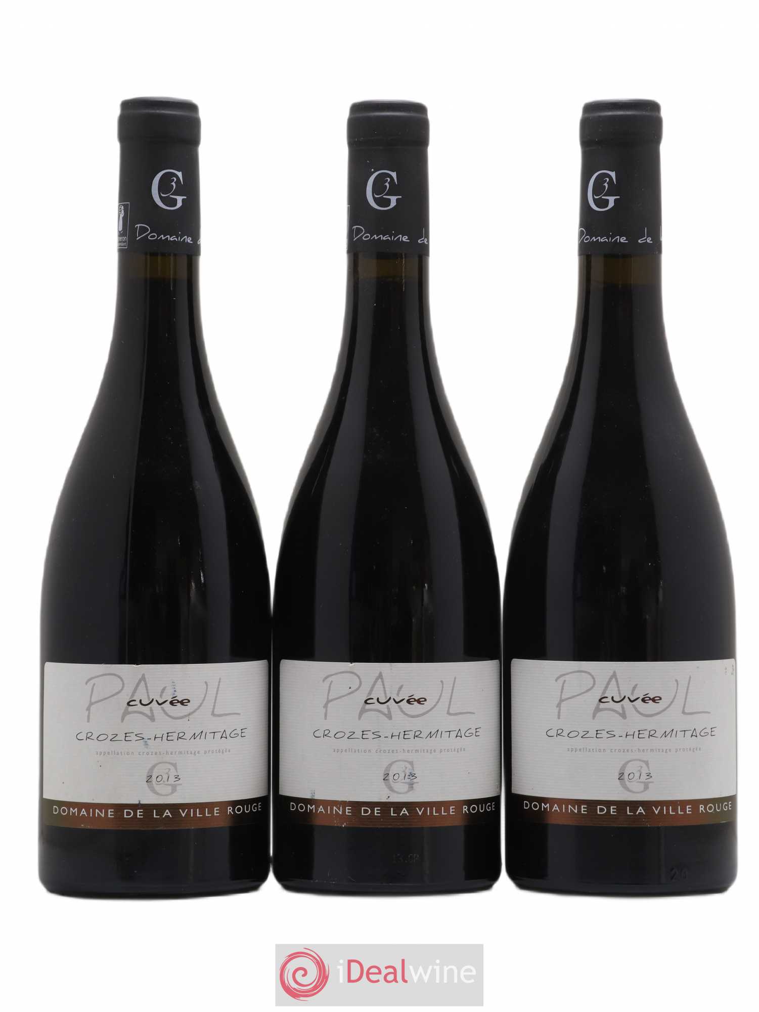 Crozes-Hermitage Cuvée Paul domaine de la Ville Rouge 2013 - Posten von 3 Flaschen - 0