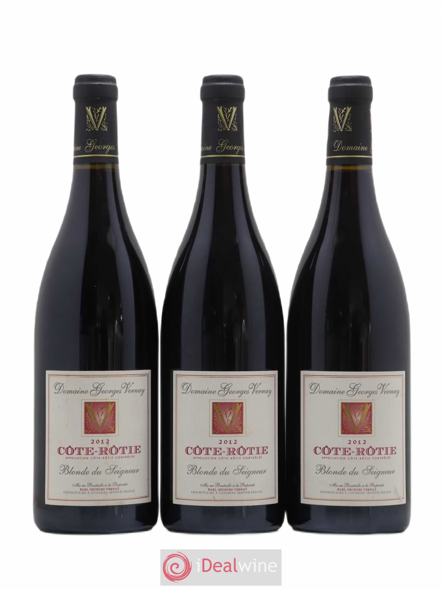 Côte-Rôtie Blonde du Seigneur Georges Vernay 2012 - Lot de 3 bouteilles - 0