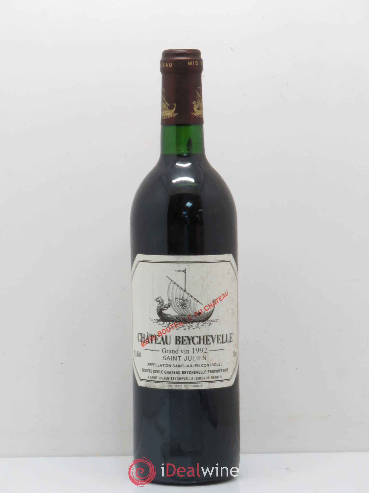 Château Beychevelle 4ème Grand Cru Classé 1992 - Lot de 1 bouteille - 0