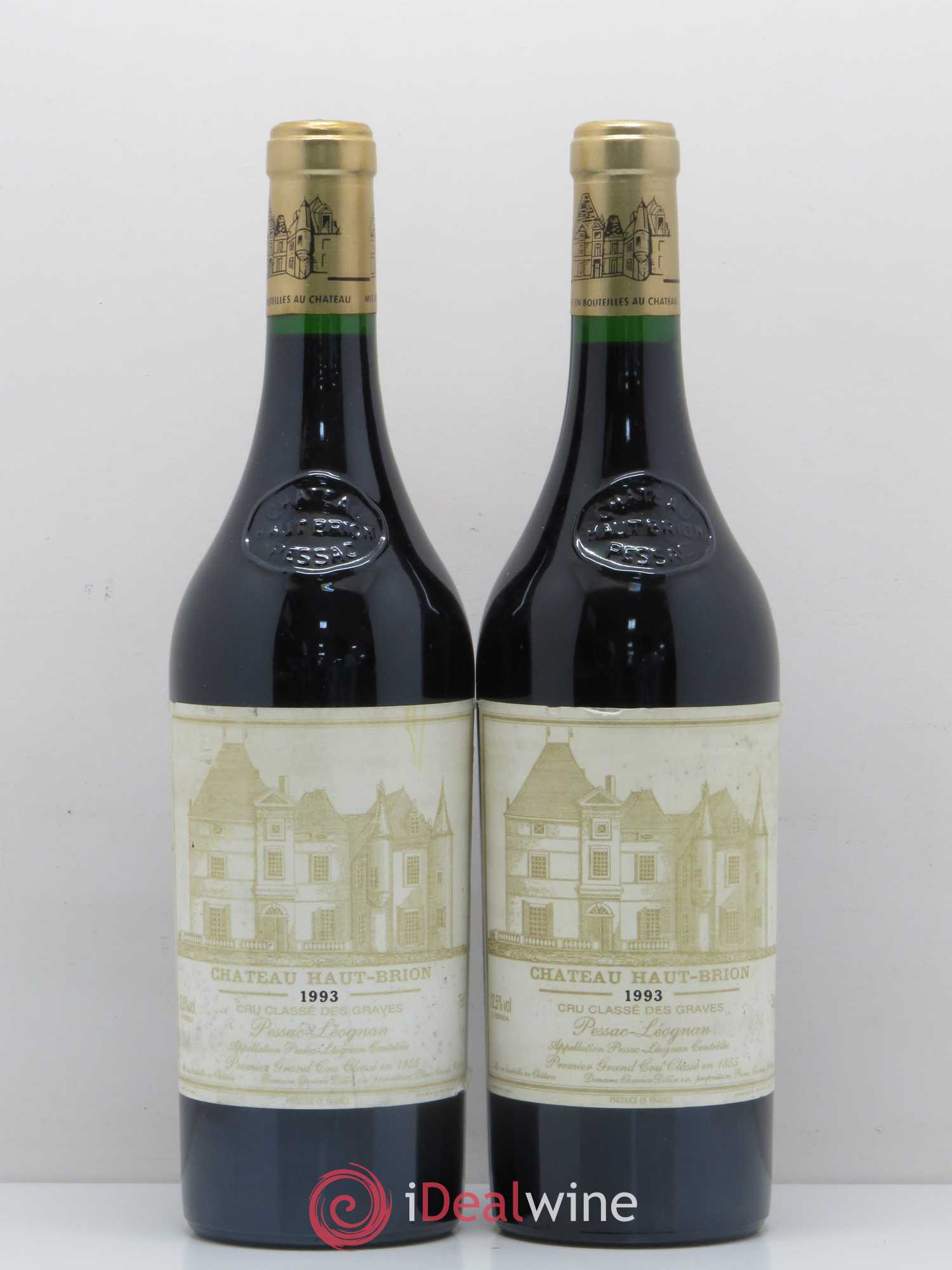 Château Haut Brion 1er Grand Cru Classé 1993 - Lot de 2 bouteilles - 0
