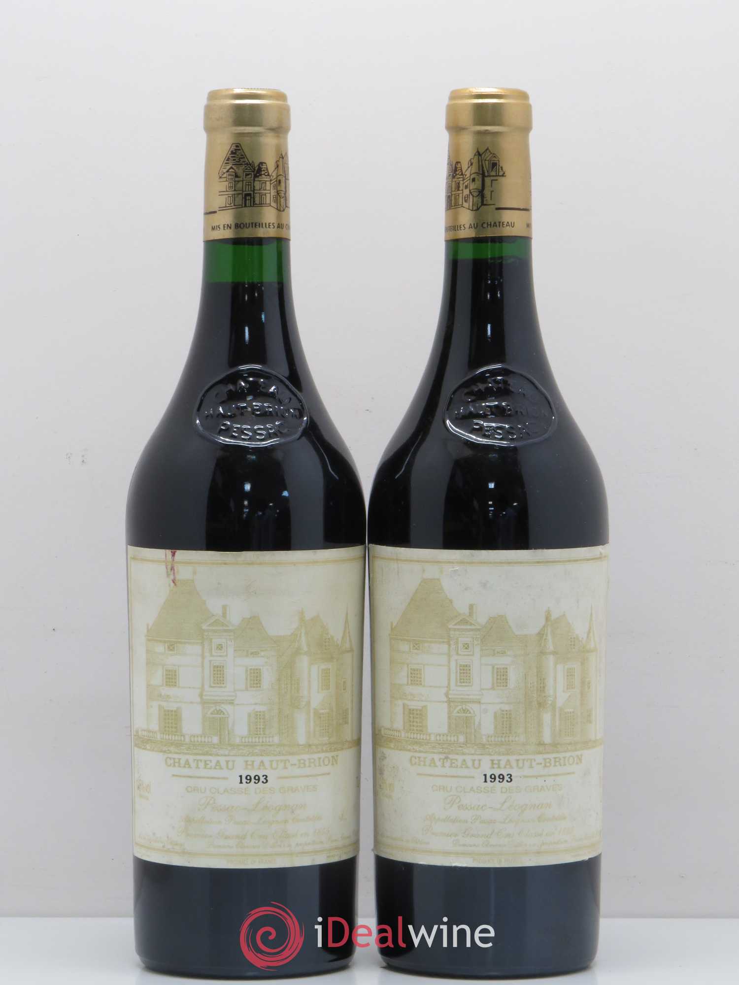 Château Haut Brion 1er Grand Cru Classé 1993 - Lot de 2 bouteilles - 0