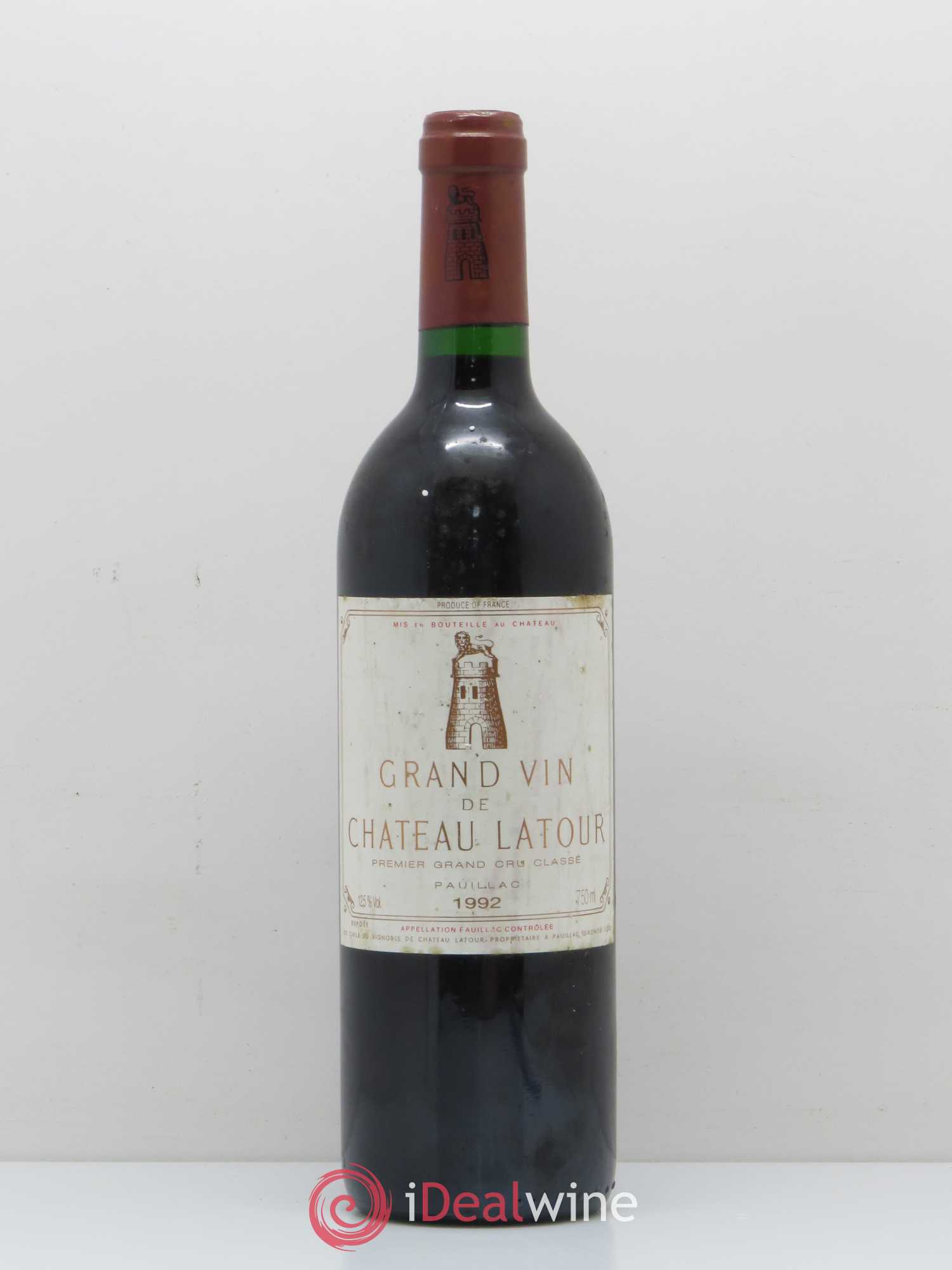 Château Latour 1er Grand Cru Classé 1992 - Lot de 1 bouteille - 0