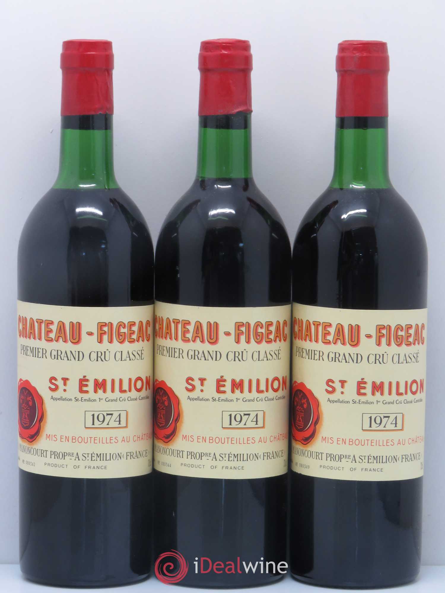 Château Figeac 1er Grand Cru Classé A 1974 - Lot de 12 bouteilles - 4